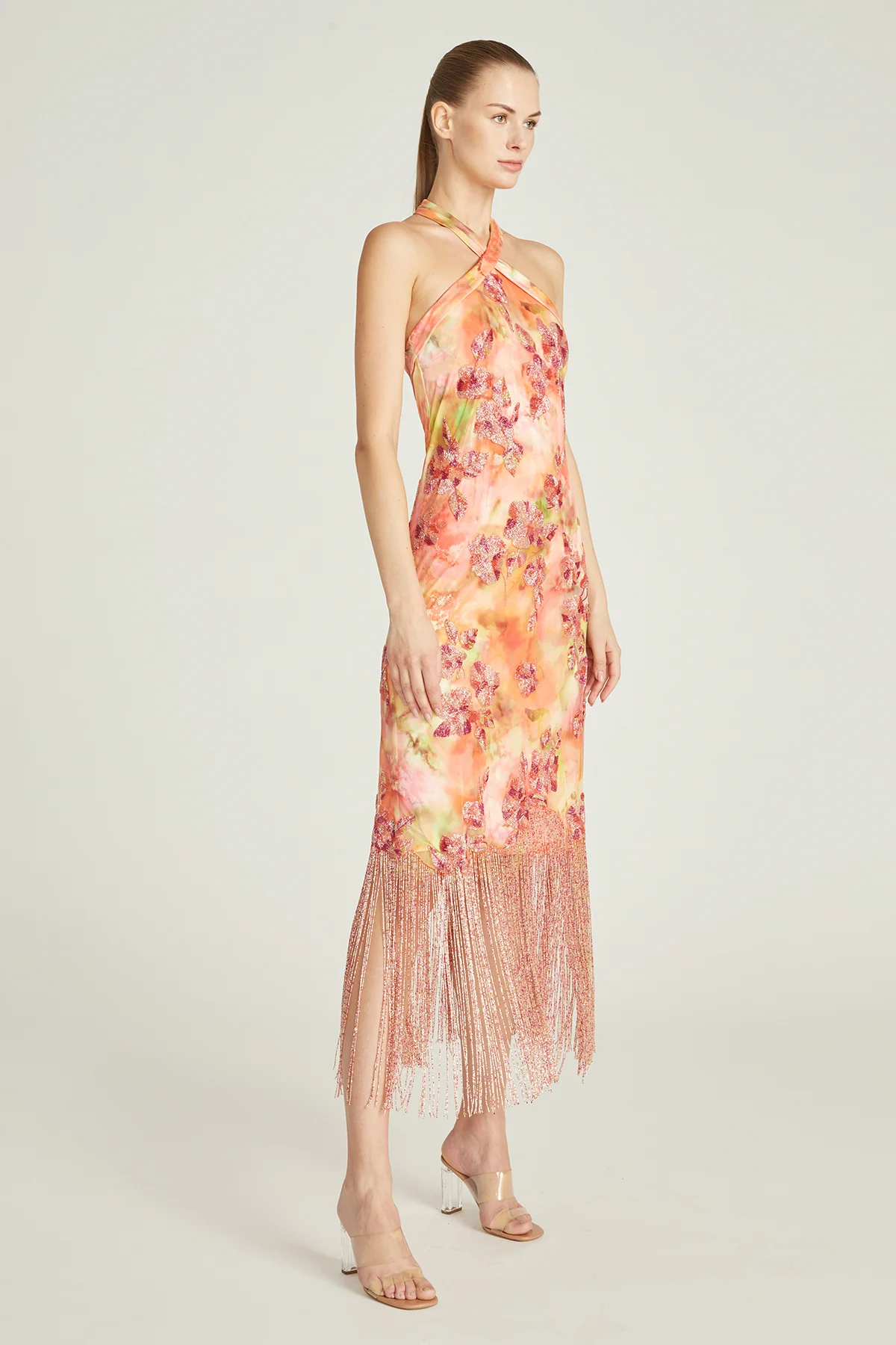 Brigitte Fringe Halter Dress - Image 4