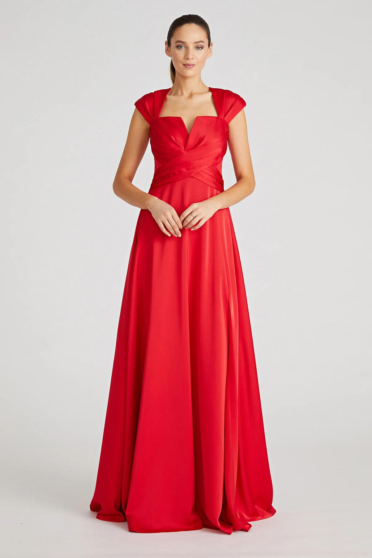Calista Cap Sleeve Gown