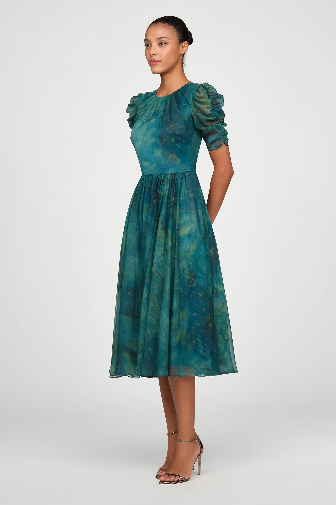 Carmen Short Sleeve Midi Dress - Image 3