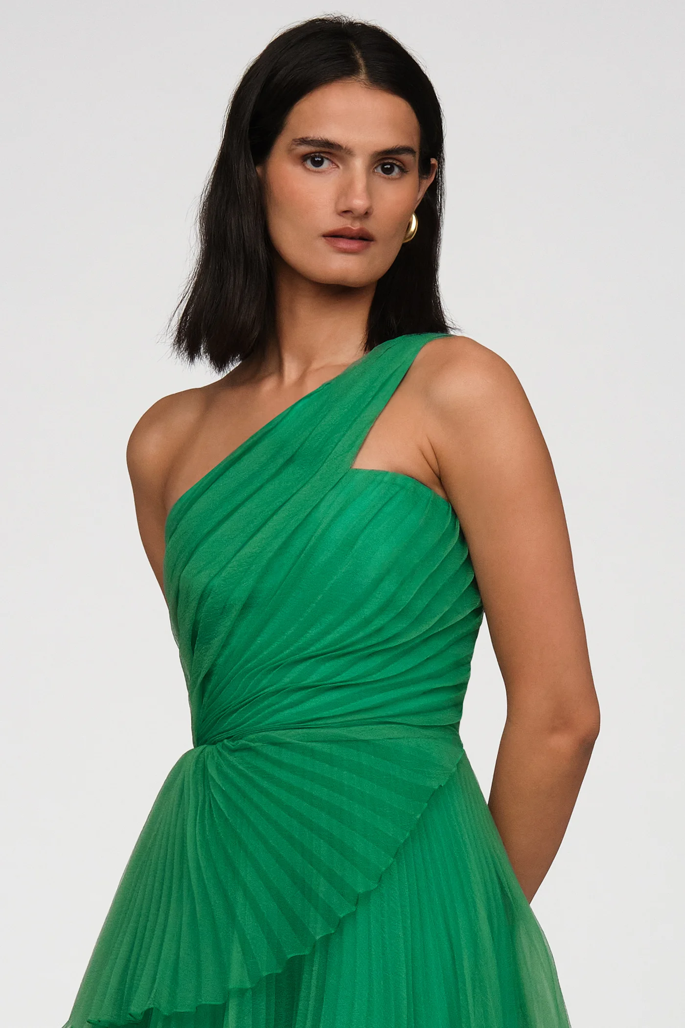 Cece Pleated Organza Dress - Image 4