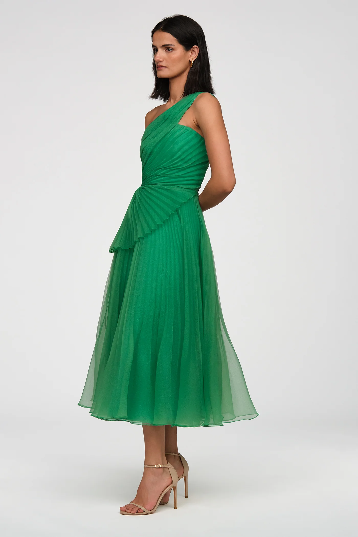 Cece Pleated Organza Dress - Image 7