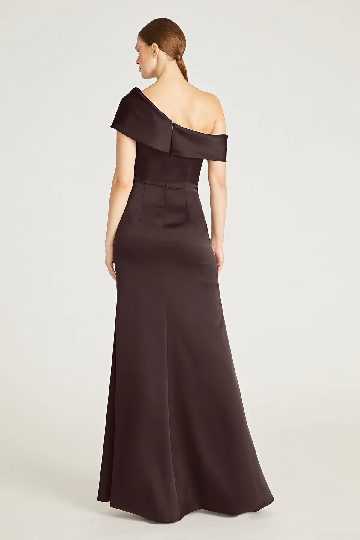 Celia One Shoulder Draped Gown - Image 2