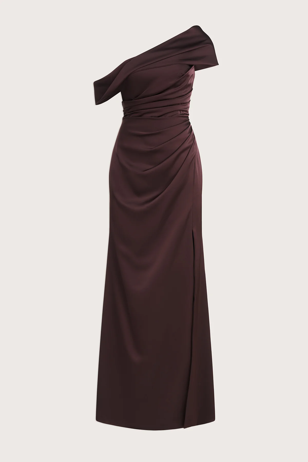Celia One Shoulder Draped Gown - Image 5