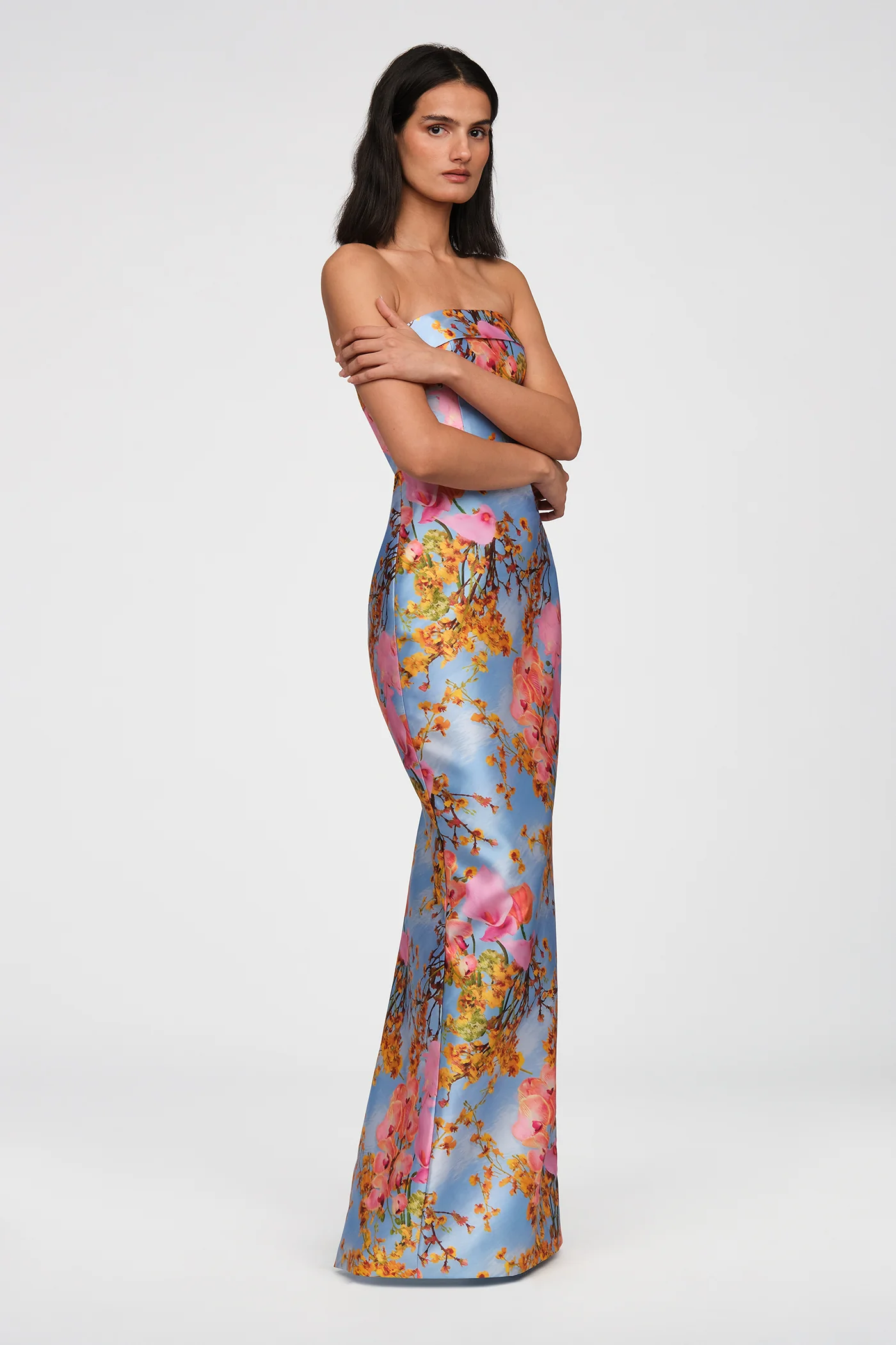 Cleo Strapless Column Gown - Image 6