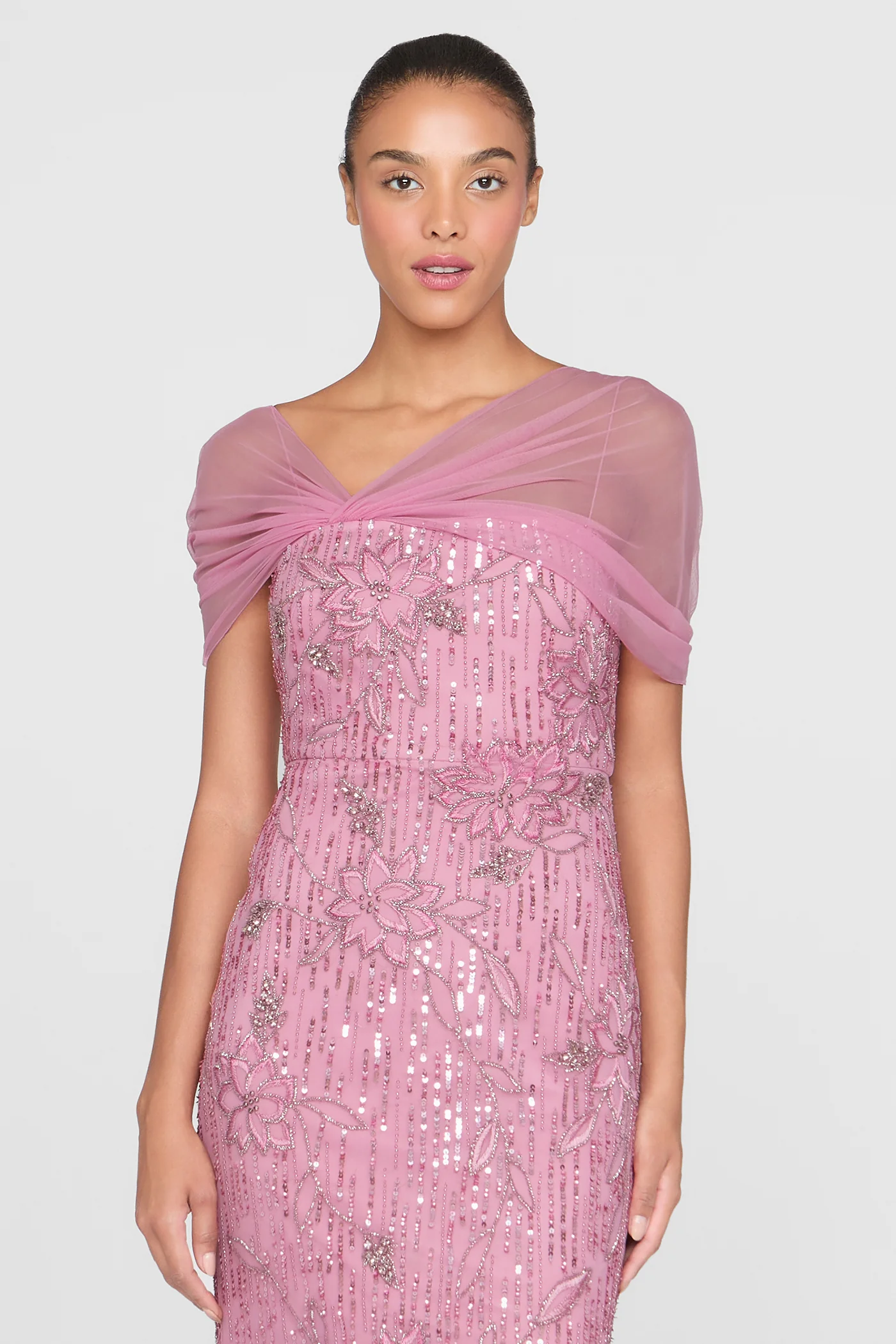 Clover Shawl Draped Gown - Image 4