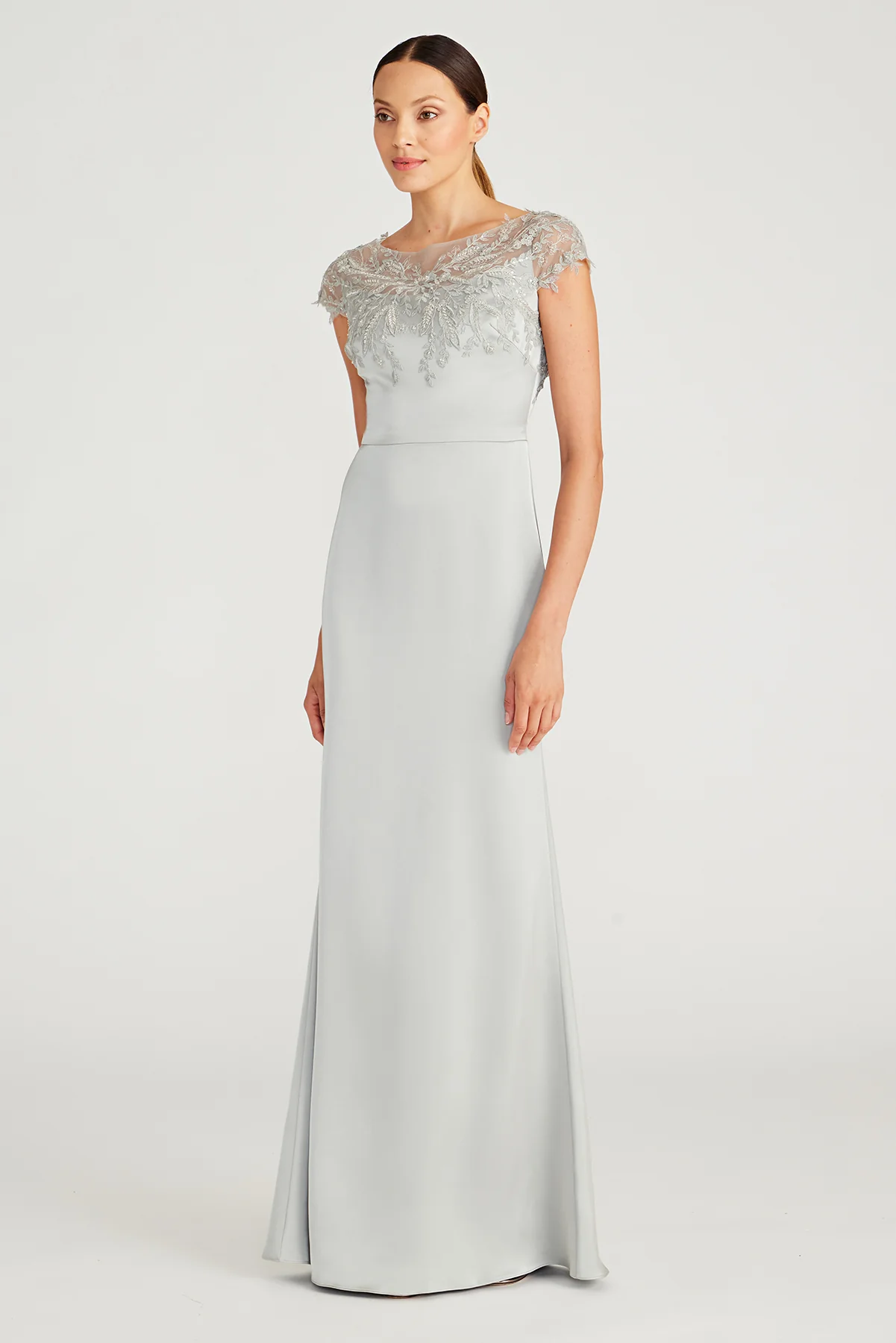 Cosette Applique Satin Gown - Image 3
