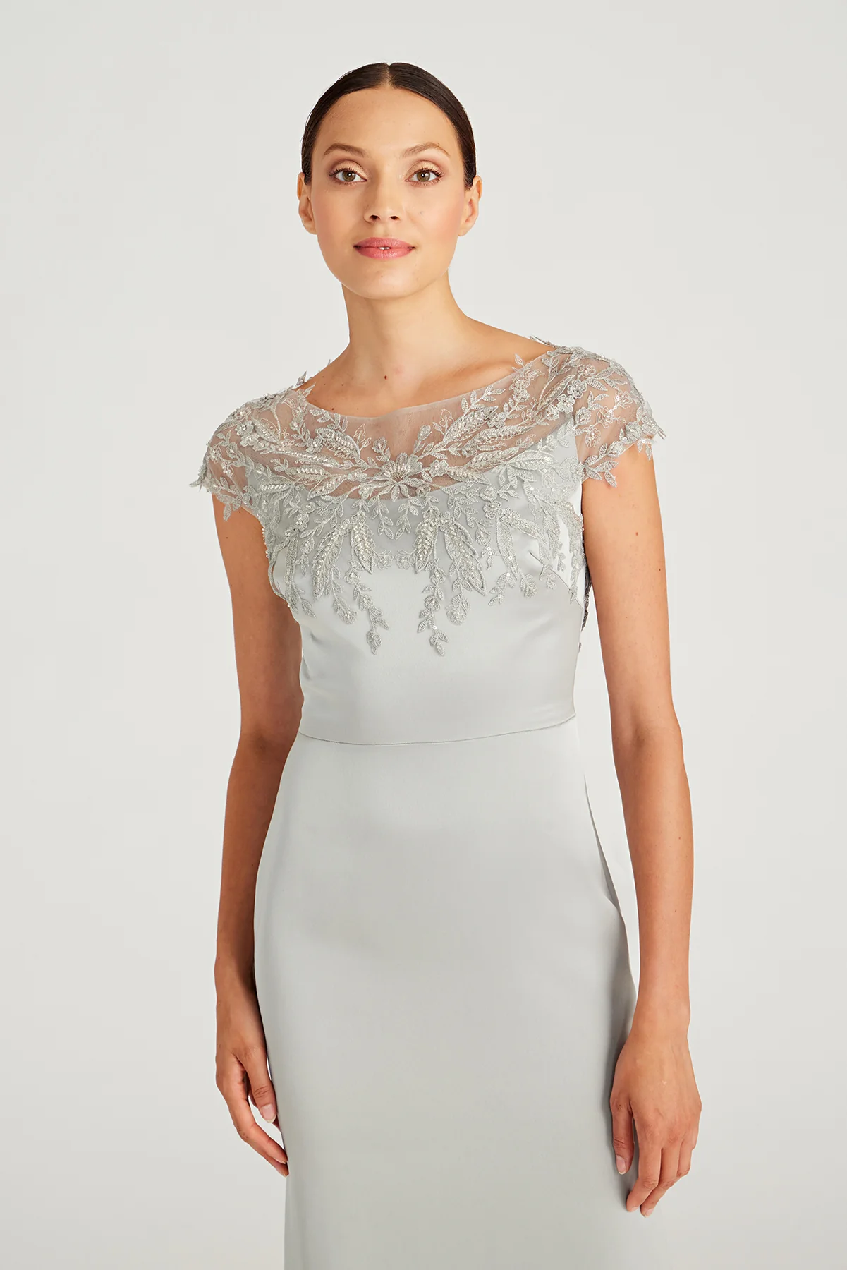 Cosette Applique Satin Gown - Image 4