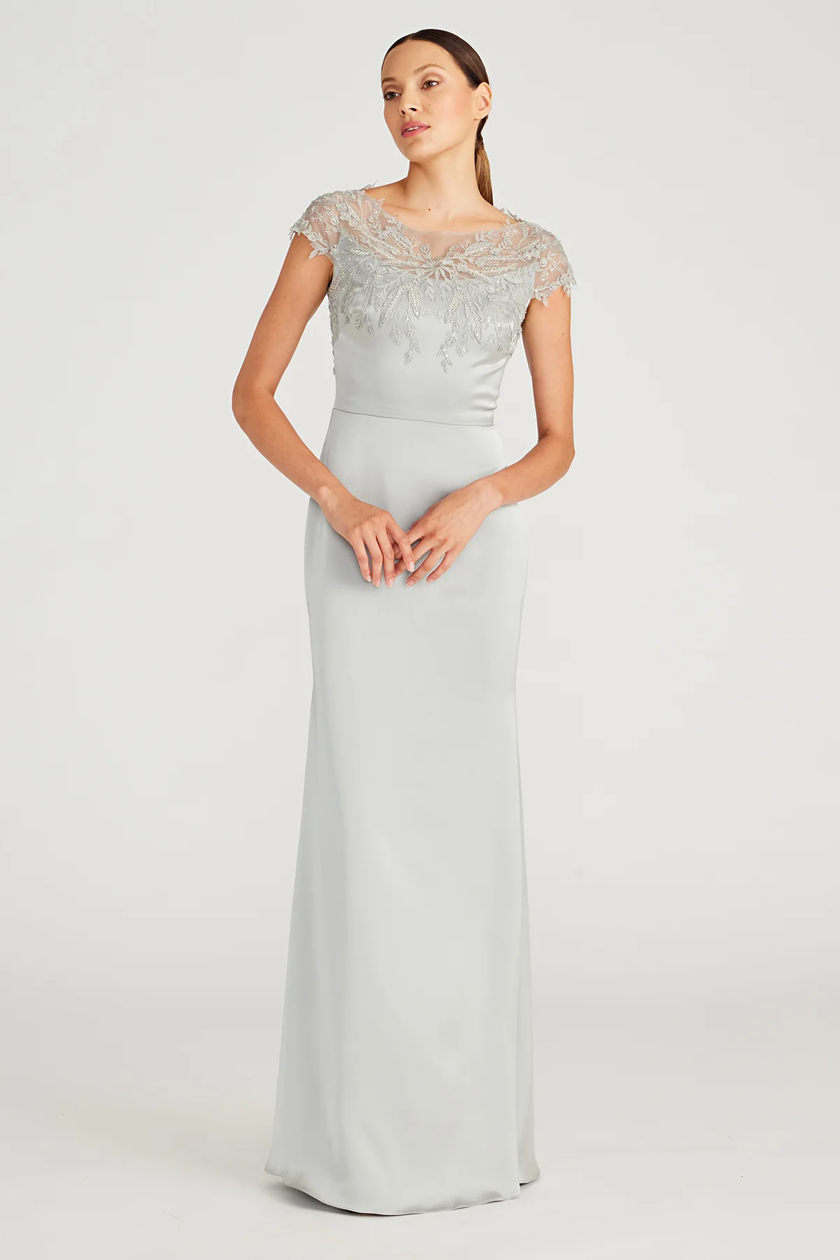Cosette Applique Satin Gown - Image 6