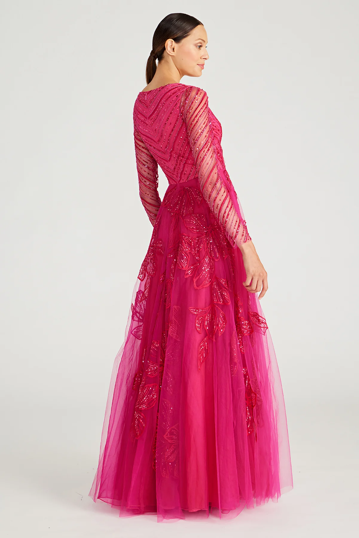 Dahlia V Neck Beaded Gown - Image 5