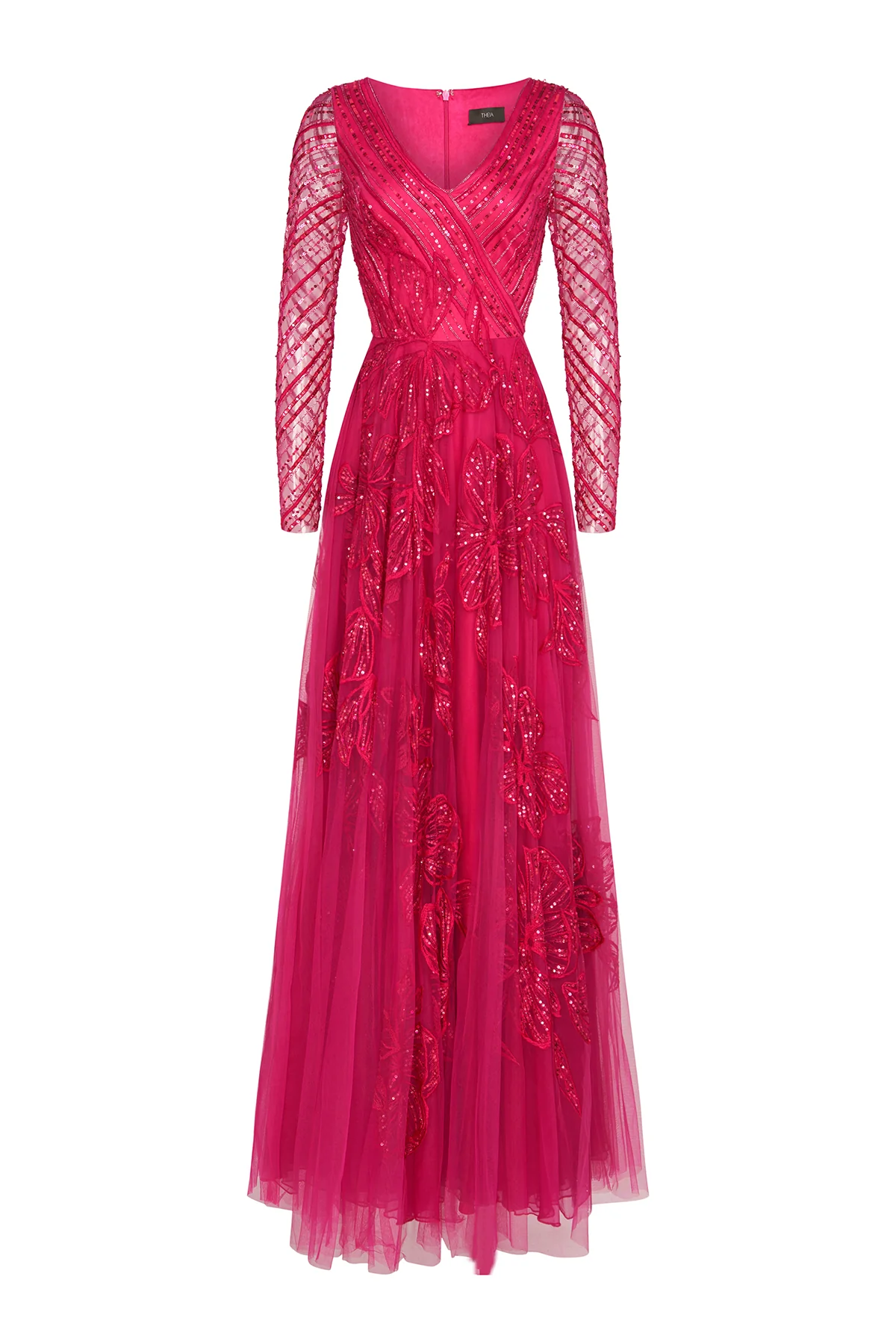 Dahlia V Neck Beaded Gown - Image 7