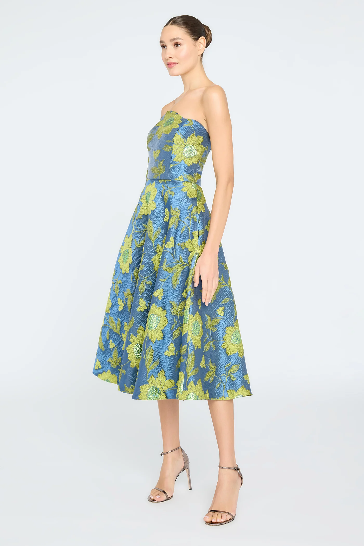 Dara Scallop Strapless Dress - Image 3