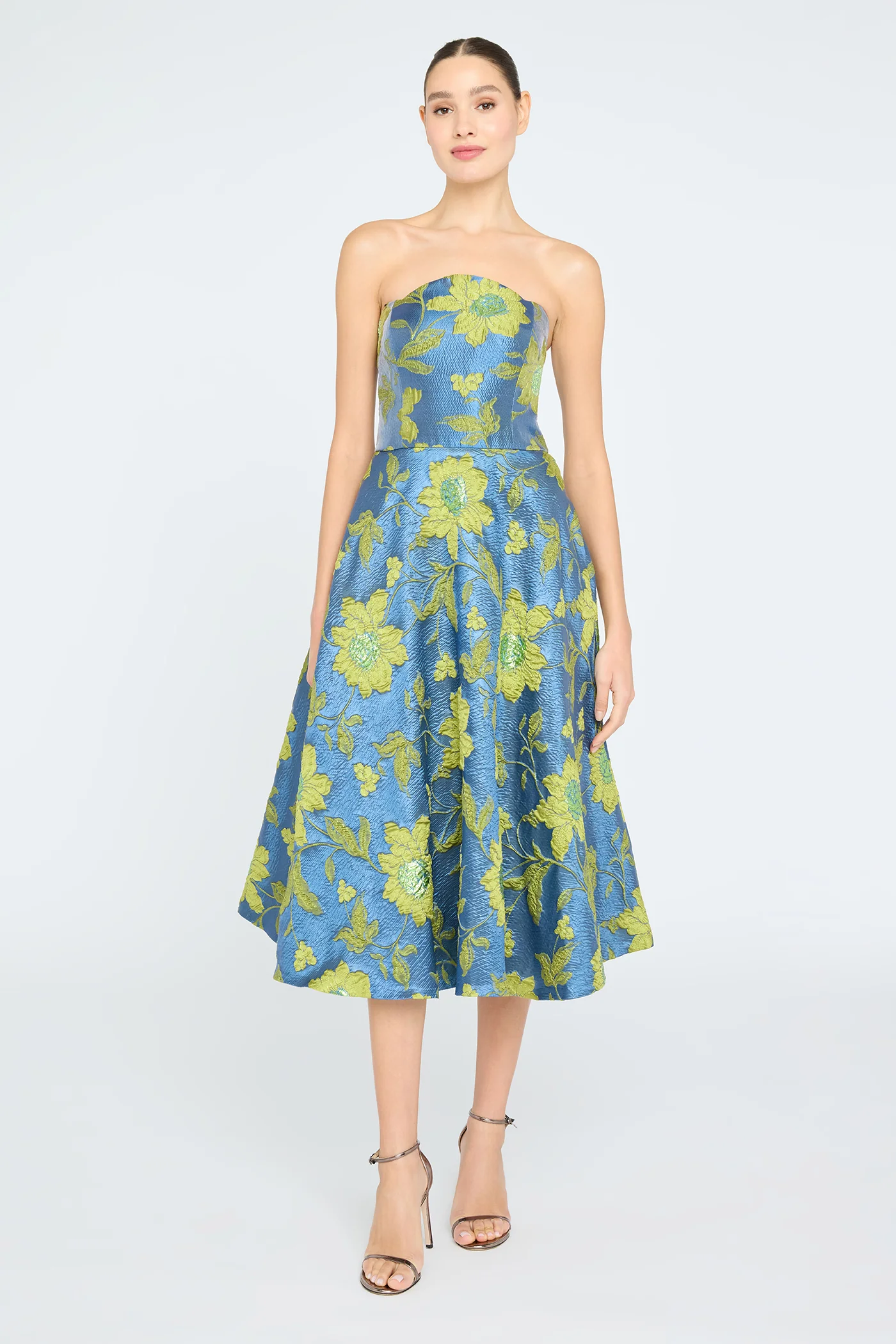 Dara Scallop Strapless Dress - Image 6