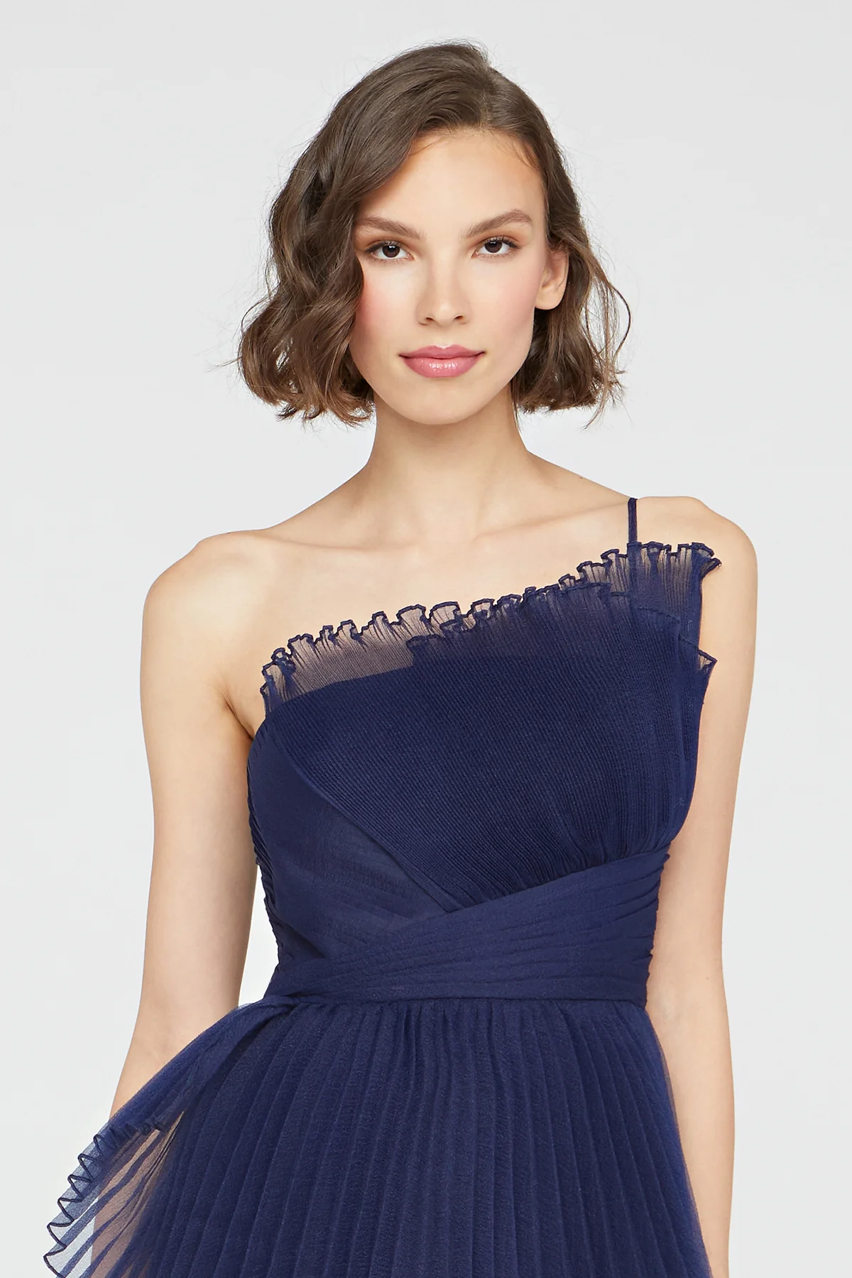 Delphine Pleated Organza Gown - Image 4