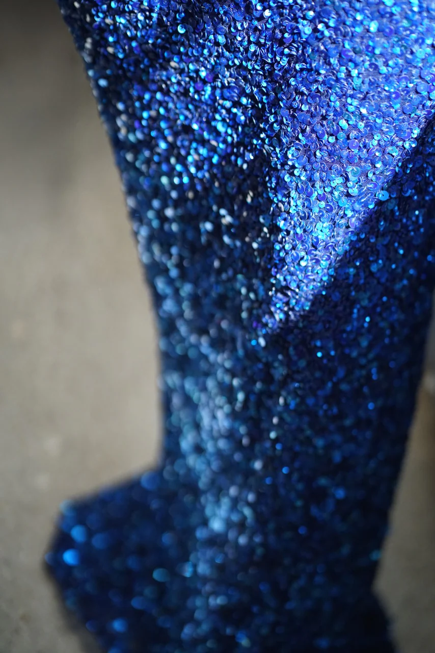 Dina Beaded Column Gown - Image 5