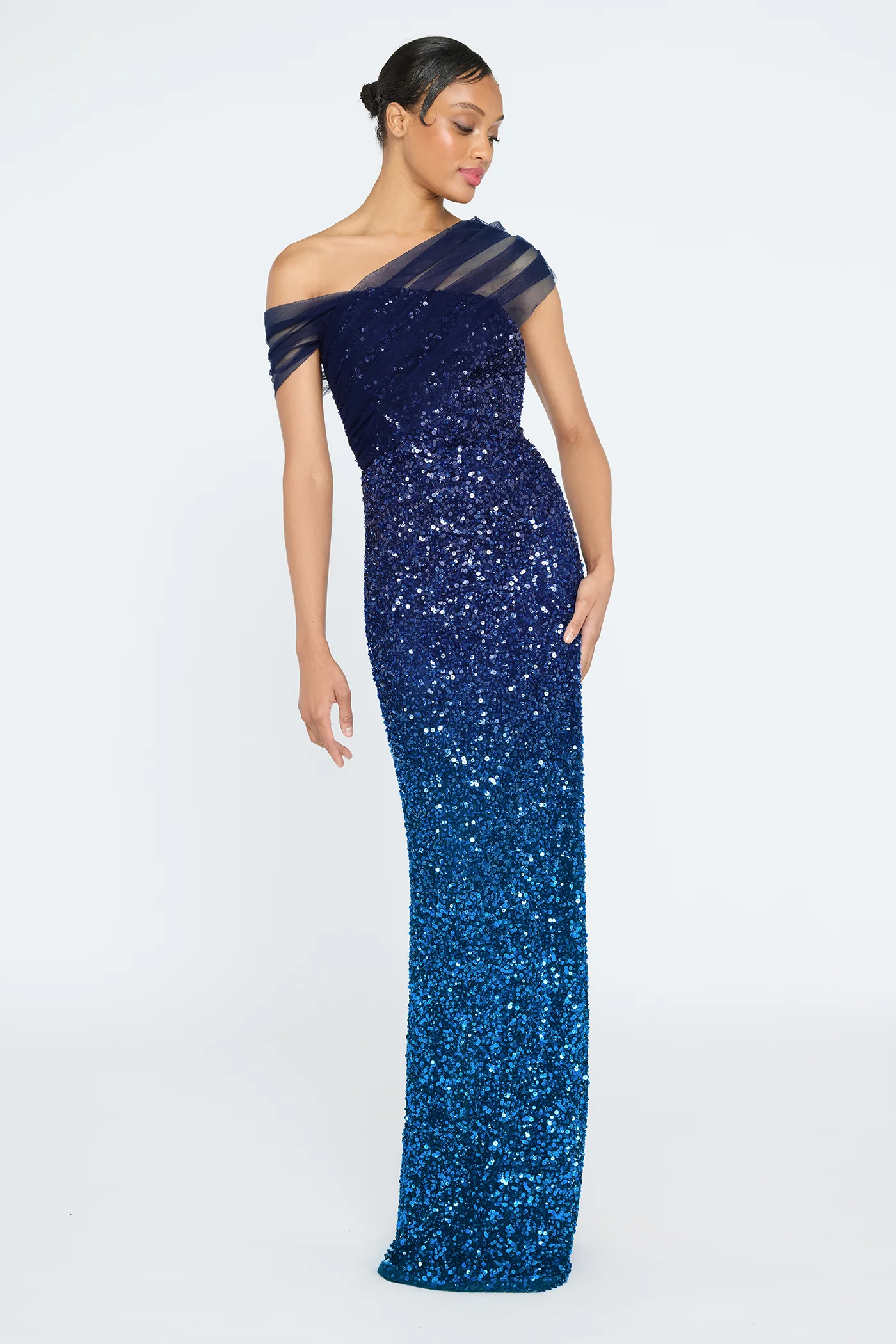 Dina Beaded Column Gown - Image 6