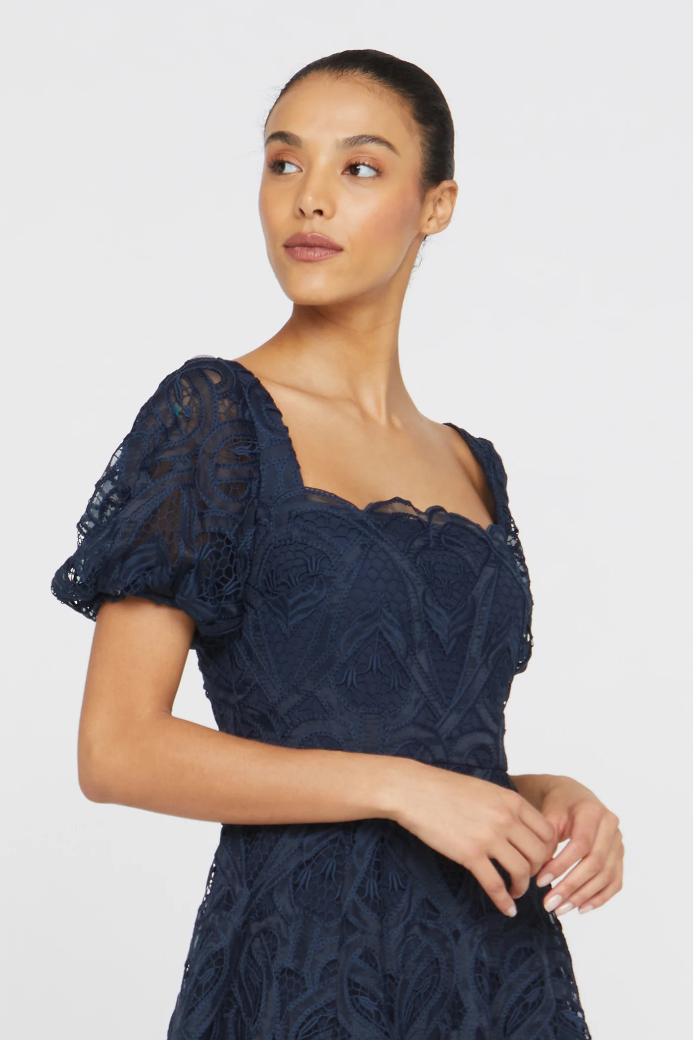 Dominique Puff Sleeves Gown - Image 4