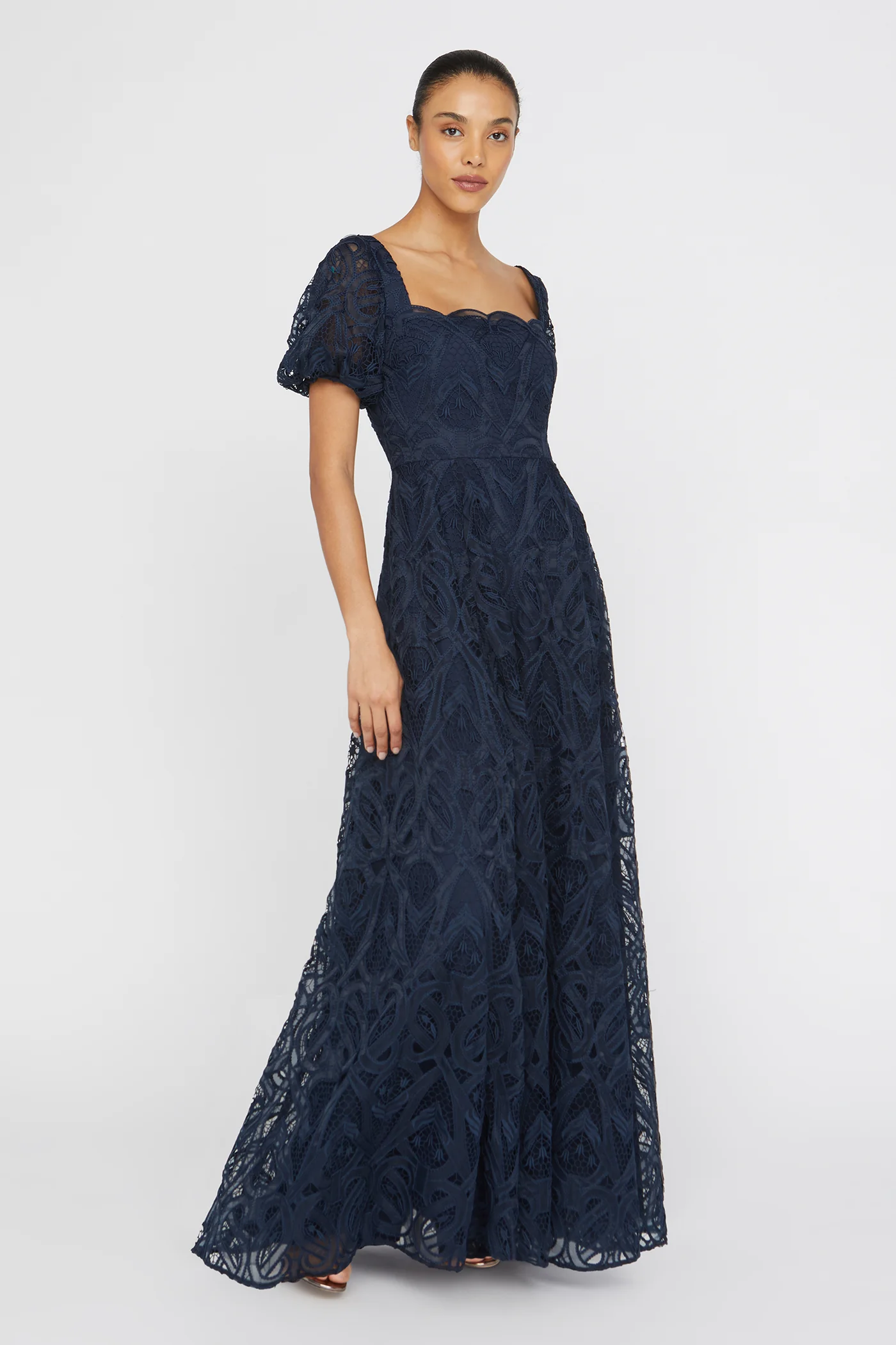 Dominique Puff Sleeves Gown - Image 5