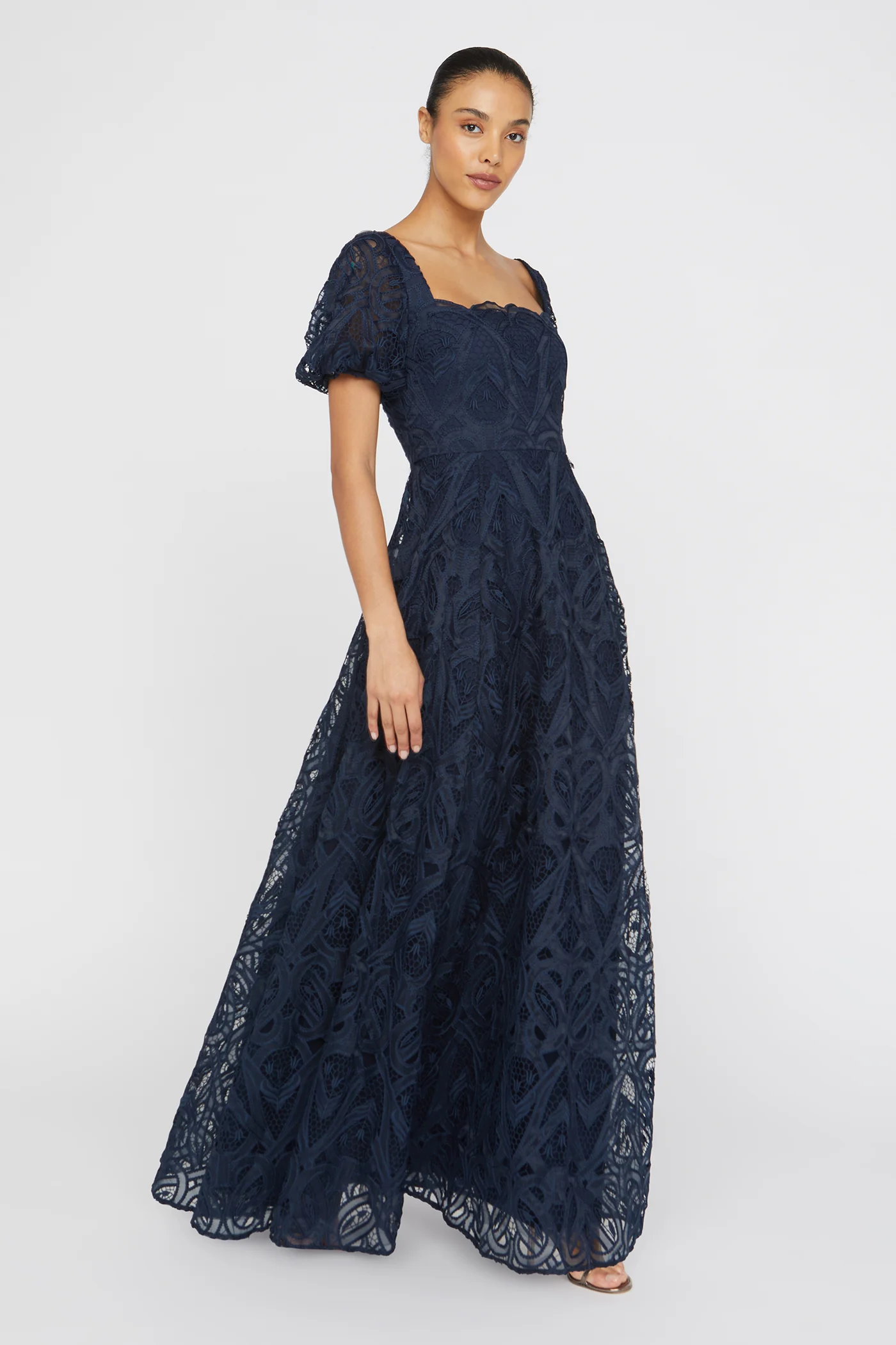 Dominique Puff Sleeves Gown - Image 6