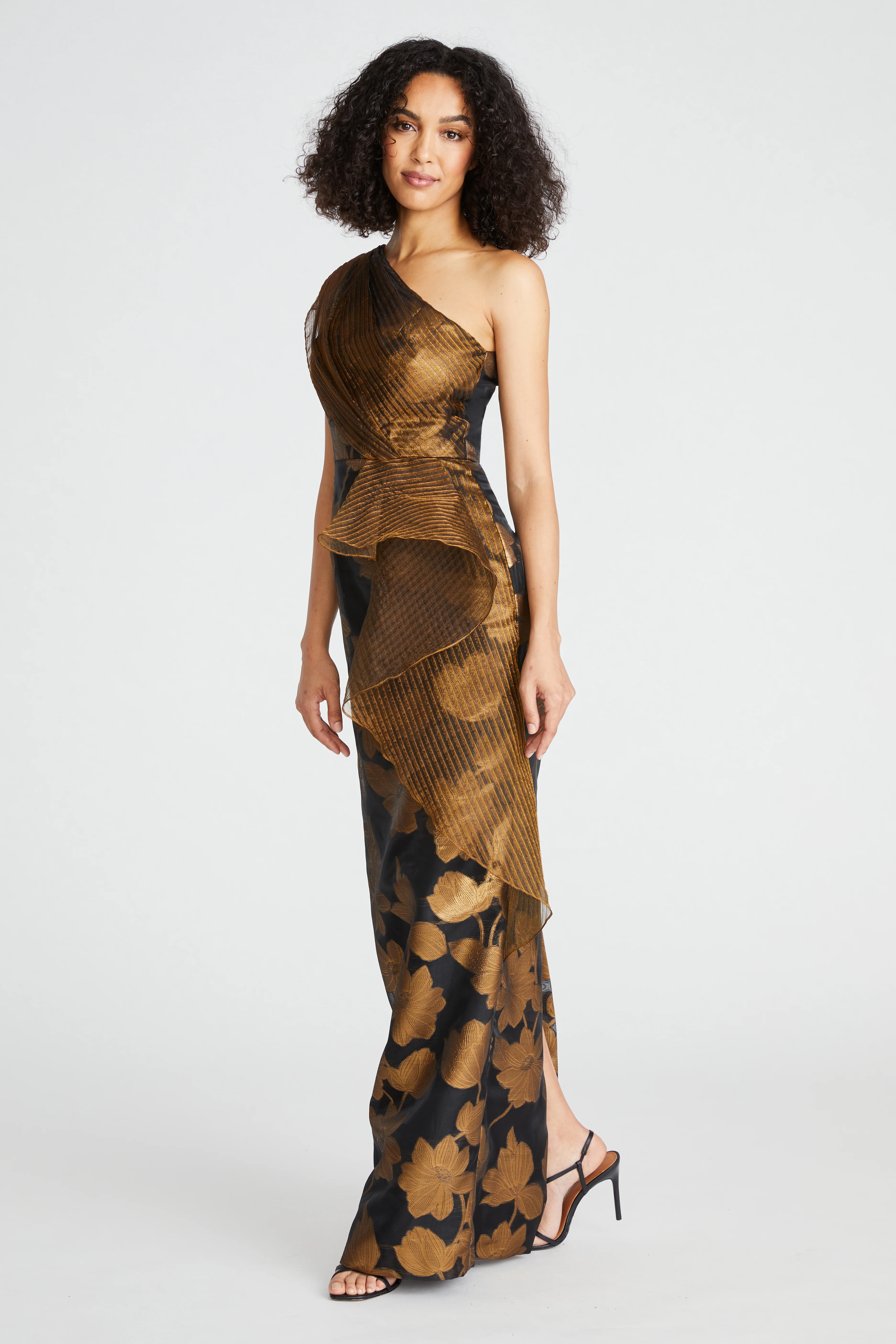Eden Column One Shoulder Gown - Image 3