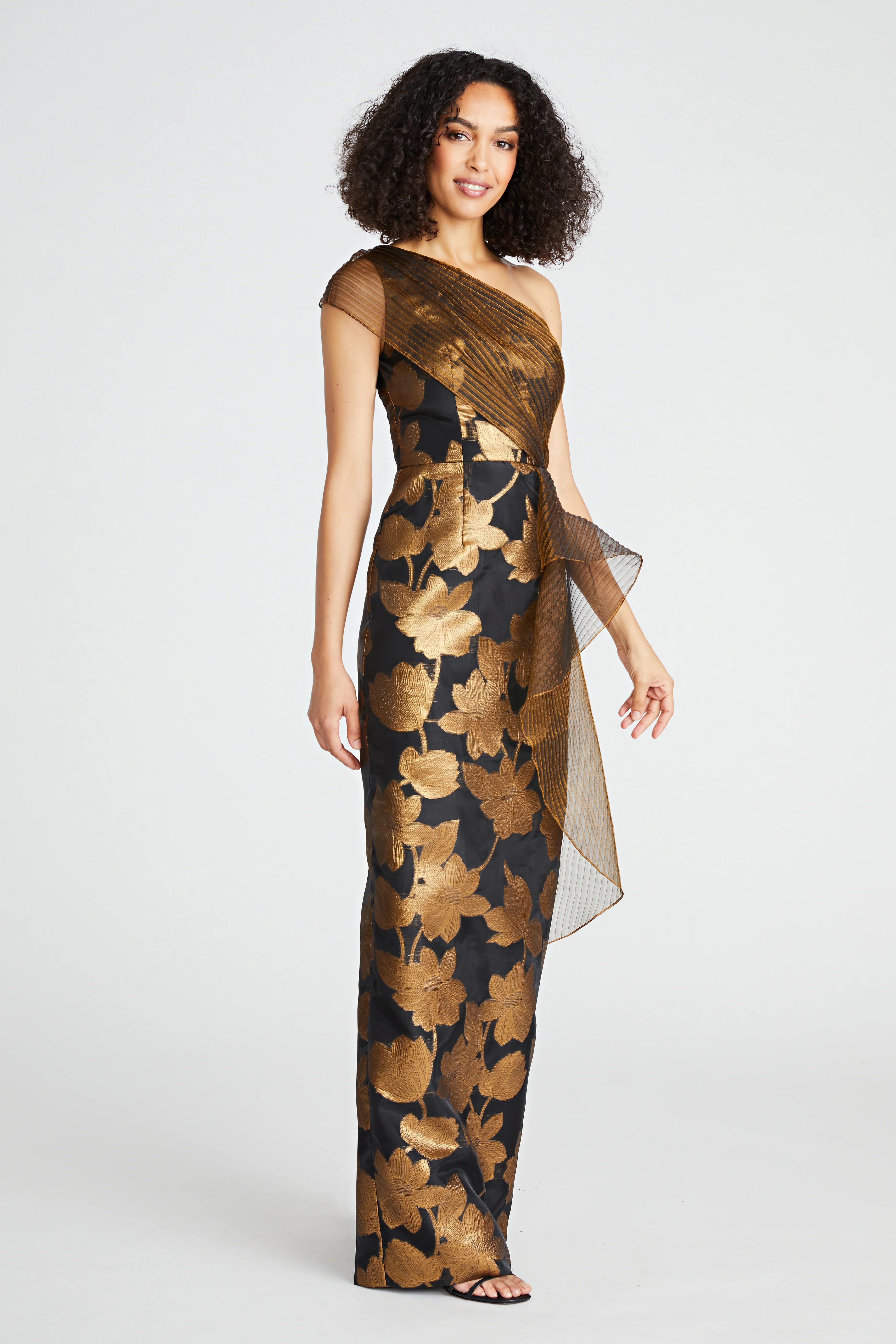 Eden Column One Shoulder Gown - Image 4