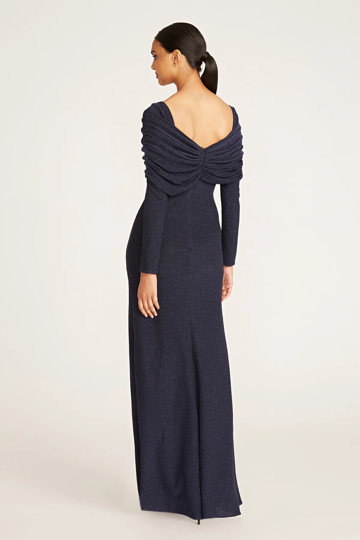 Edna Twist Shawl Column Gown - Image 2