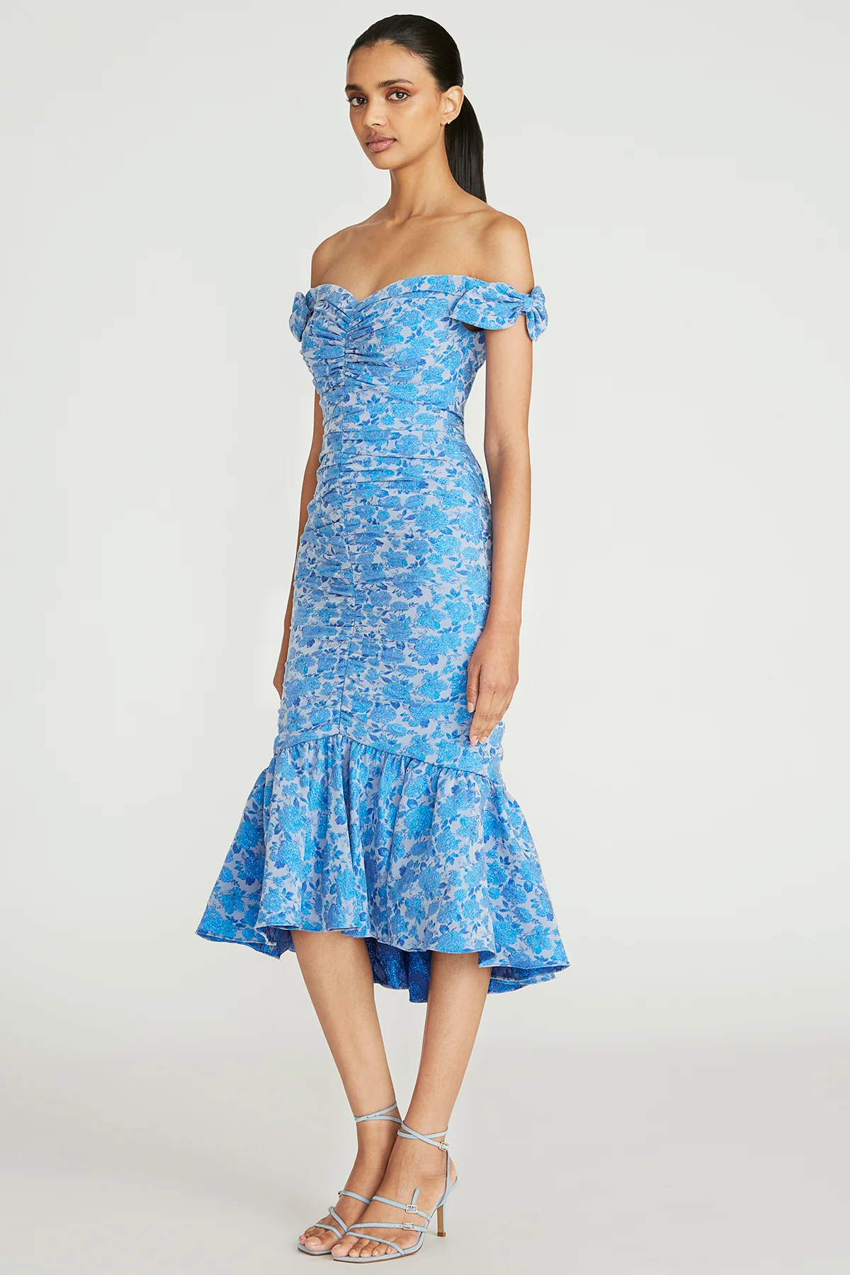 Eliza Ruched Cocktail Dress - Image 3
