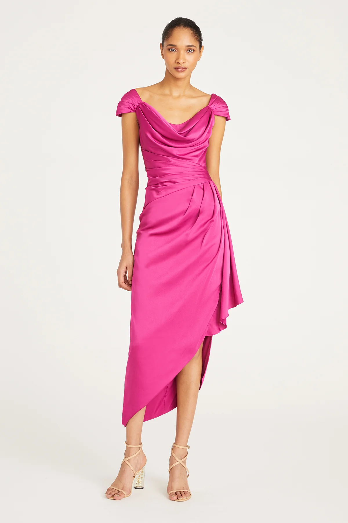 Ellery Cowl Neck Draped Gown