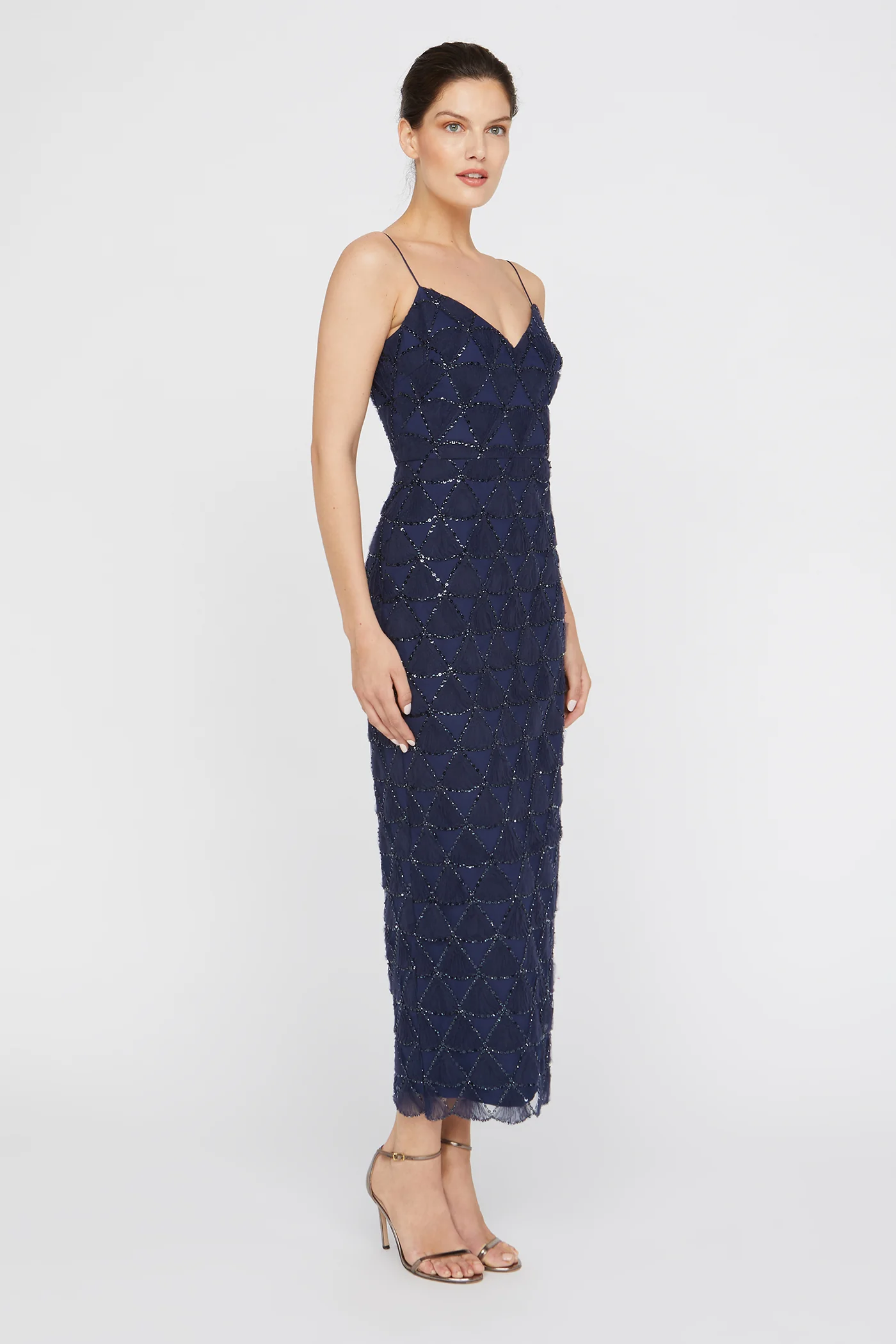 Elsy Textured Tulle Dress - Image 3