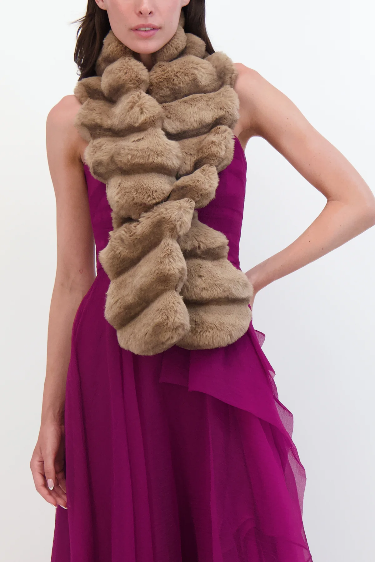 Fur-Free Chinchilla Pull Through Scarf - Image 3