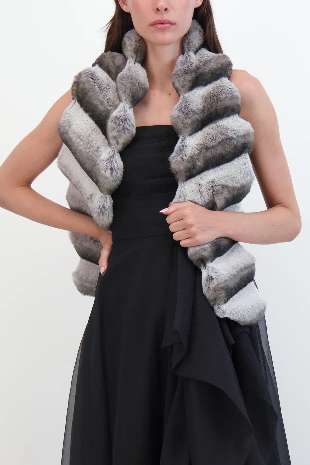 Fur-Free Chinchilla Pull Through Scarf - Image 2