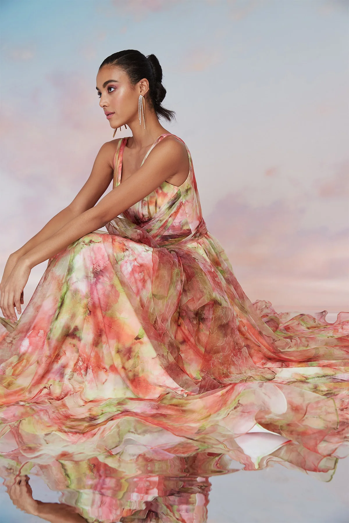 Faye A-Line Gown With Bow - Image 2