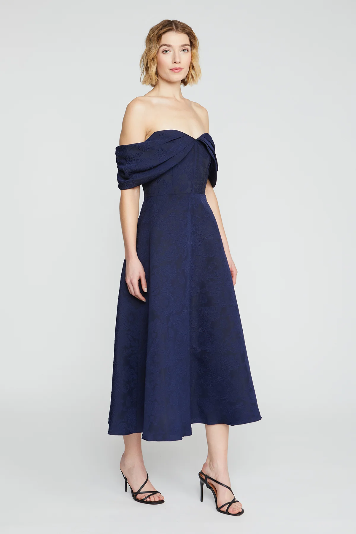 Fiona Cloud Jacquard Dress - Image 3