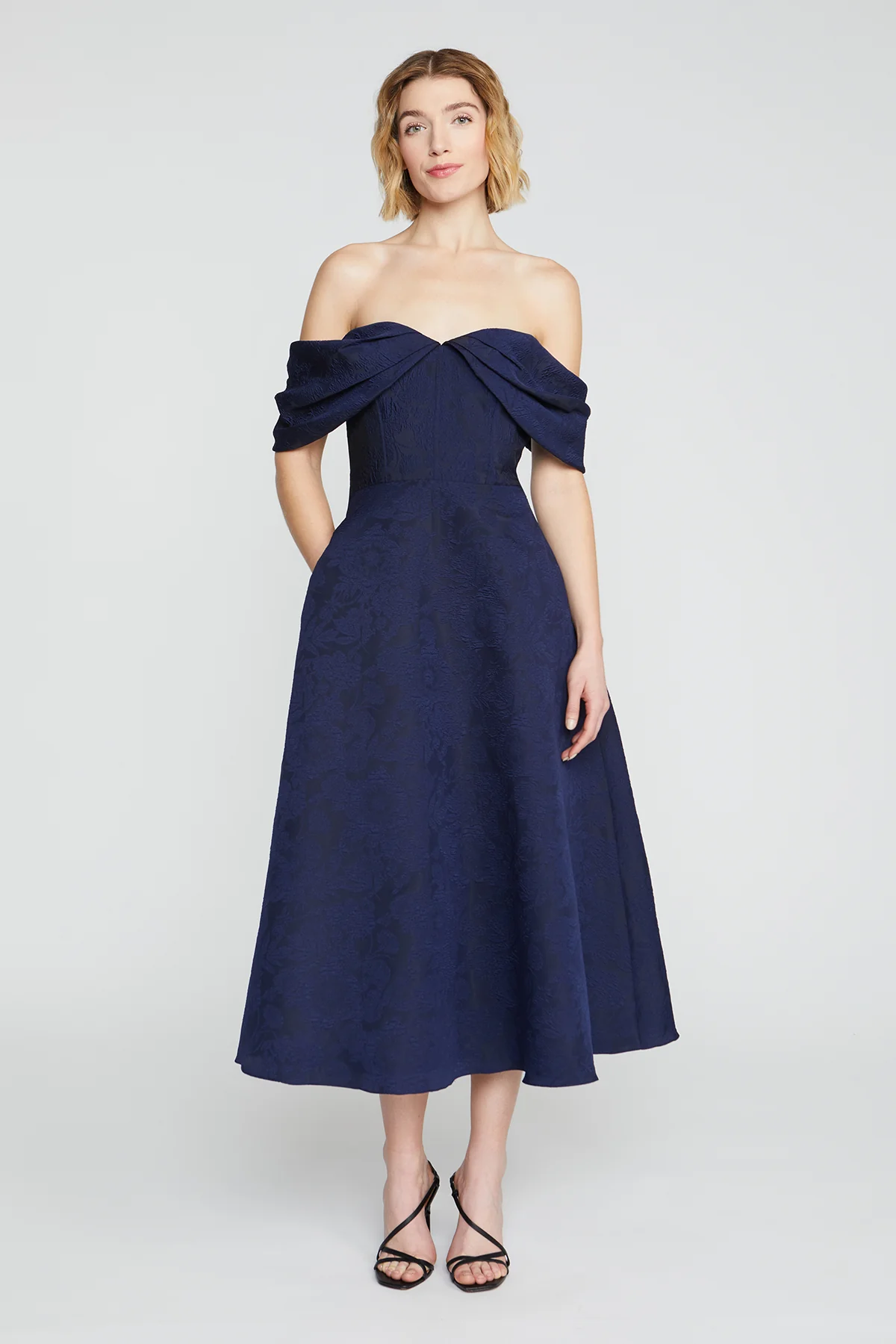 Fiona Cloud Jacquard Dress - Image 6