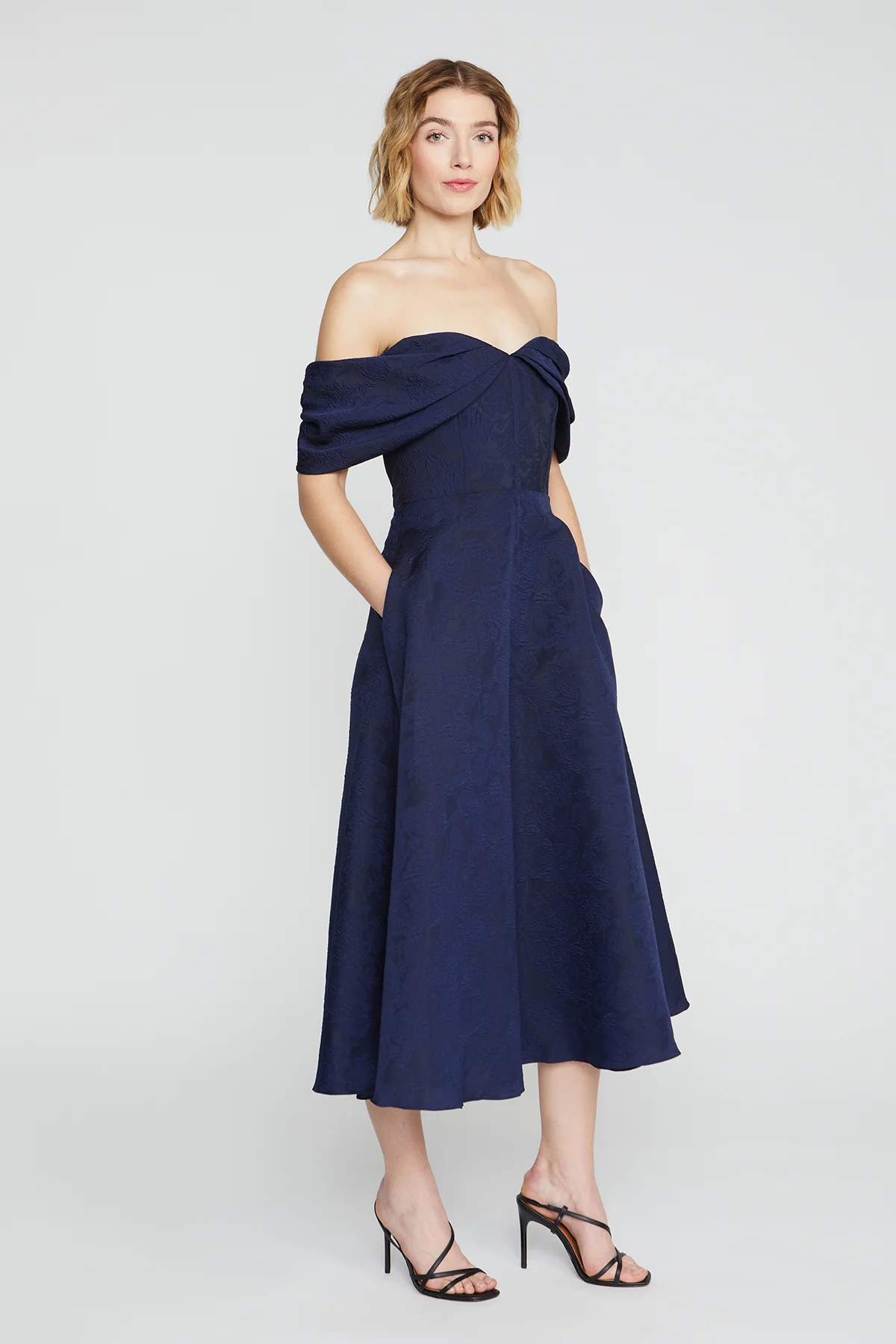 Fiona Cloud Jacquard Dress - Image 8