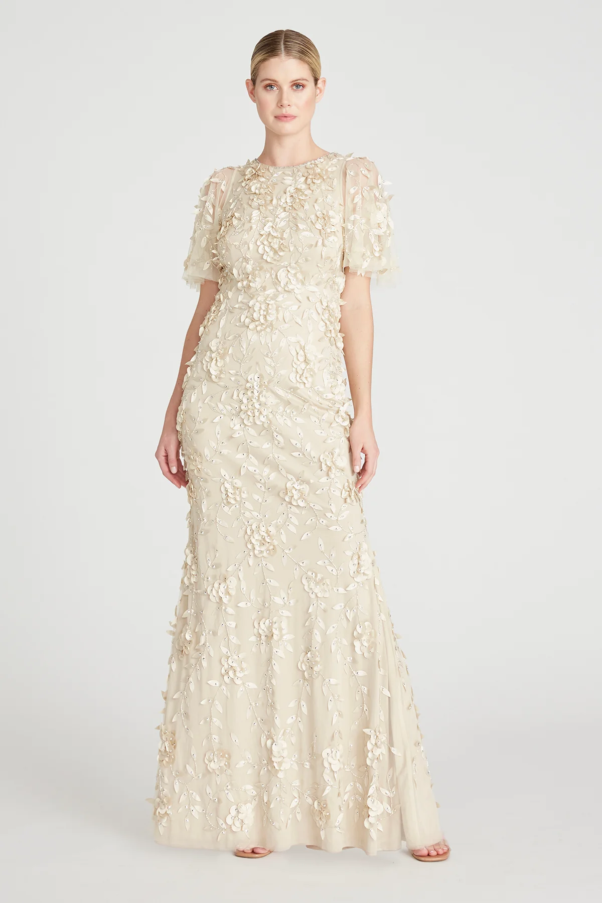 Flutter Sleeve Petal Dress