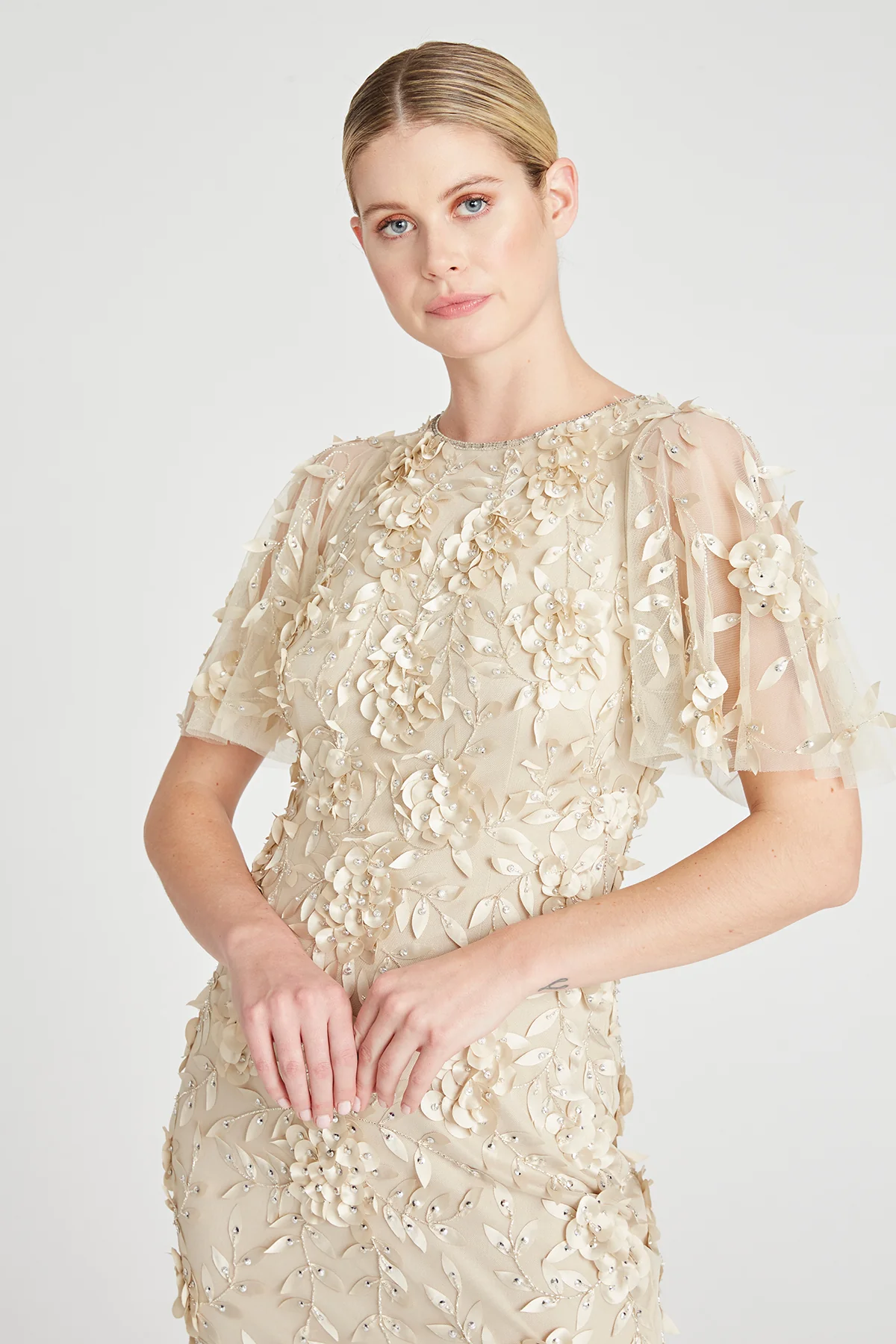 Flutter Sleeve Petal Dress - Image 4