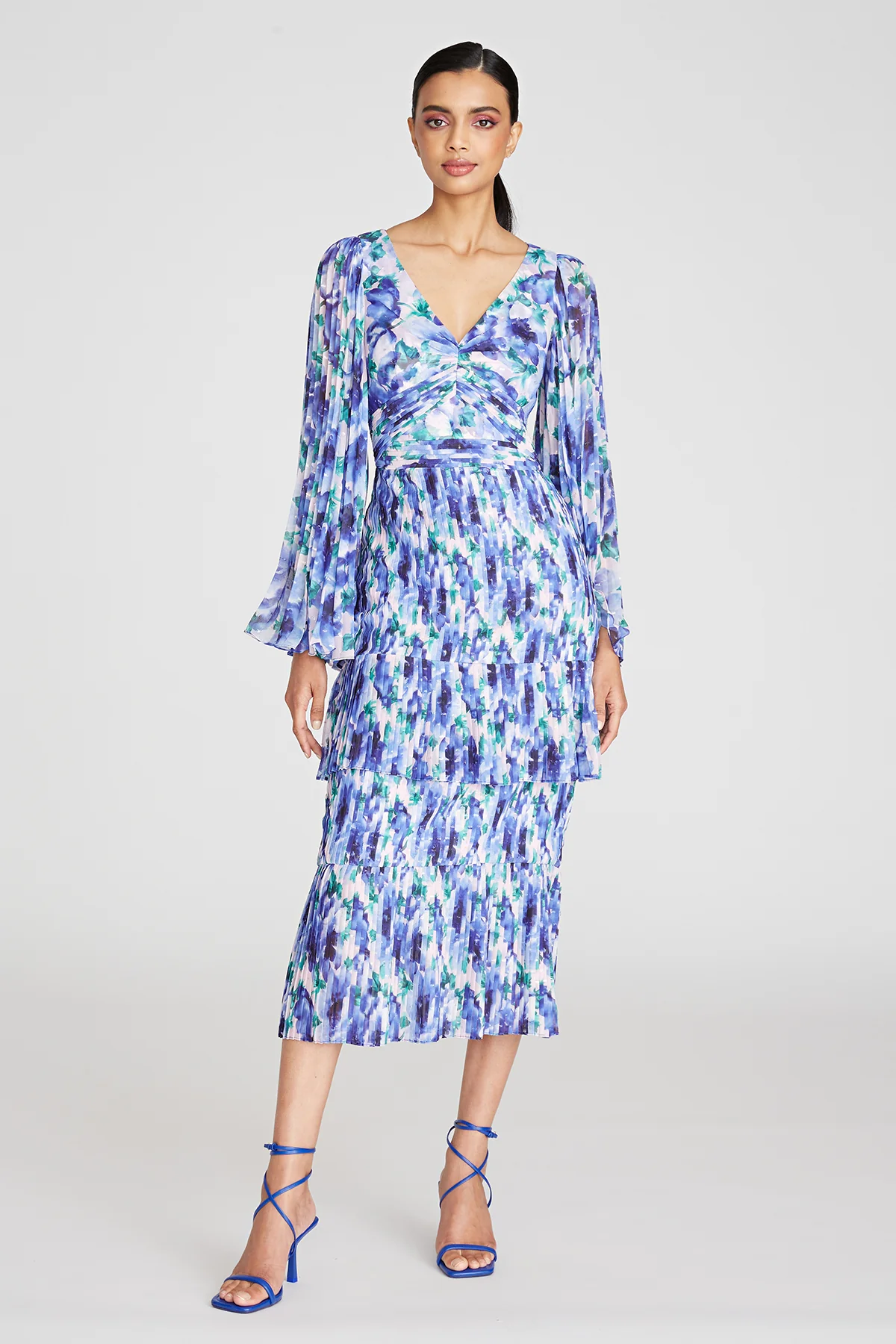 Gemma Pleated Midi Dress - Image 5