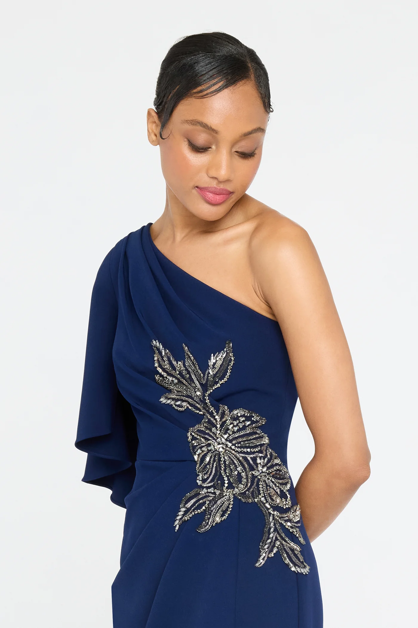 Giuliana Crepe Column Gown - Image 4