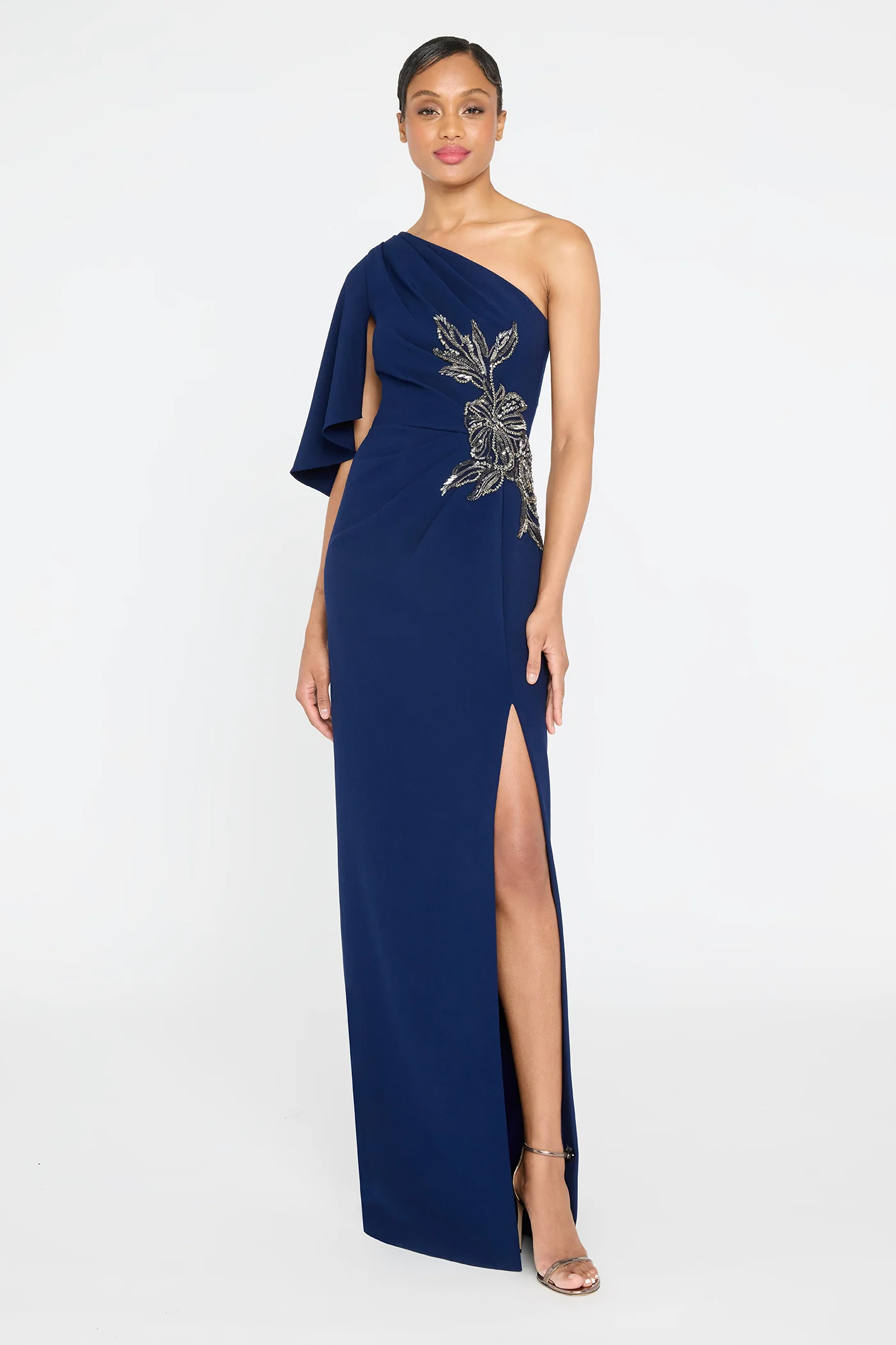 Giuliana Crepe Column Gown - Image 5