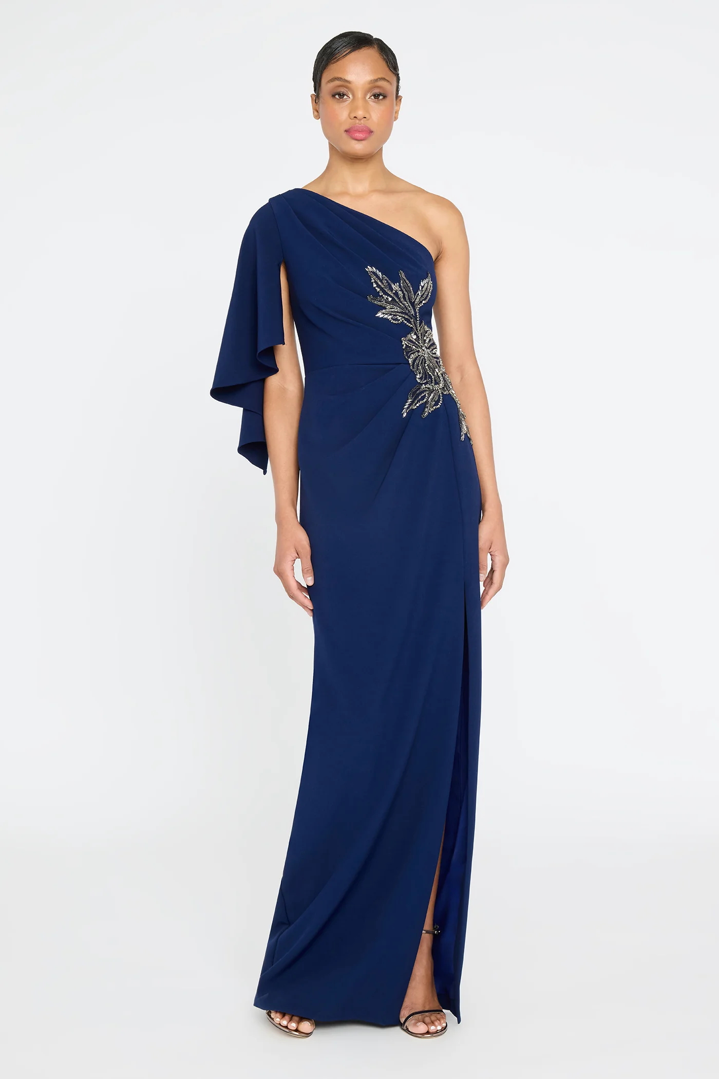 Giuliana Crepe Column Gown - Image 6