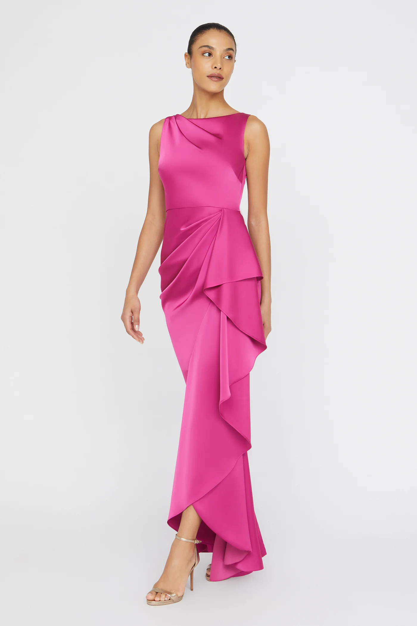 Harper Draped Wrap Gown - Image 3