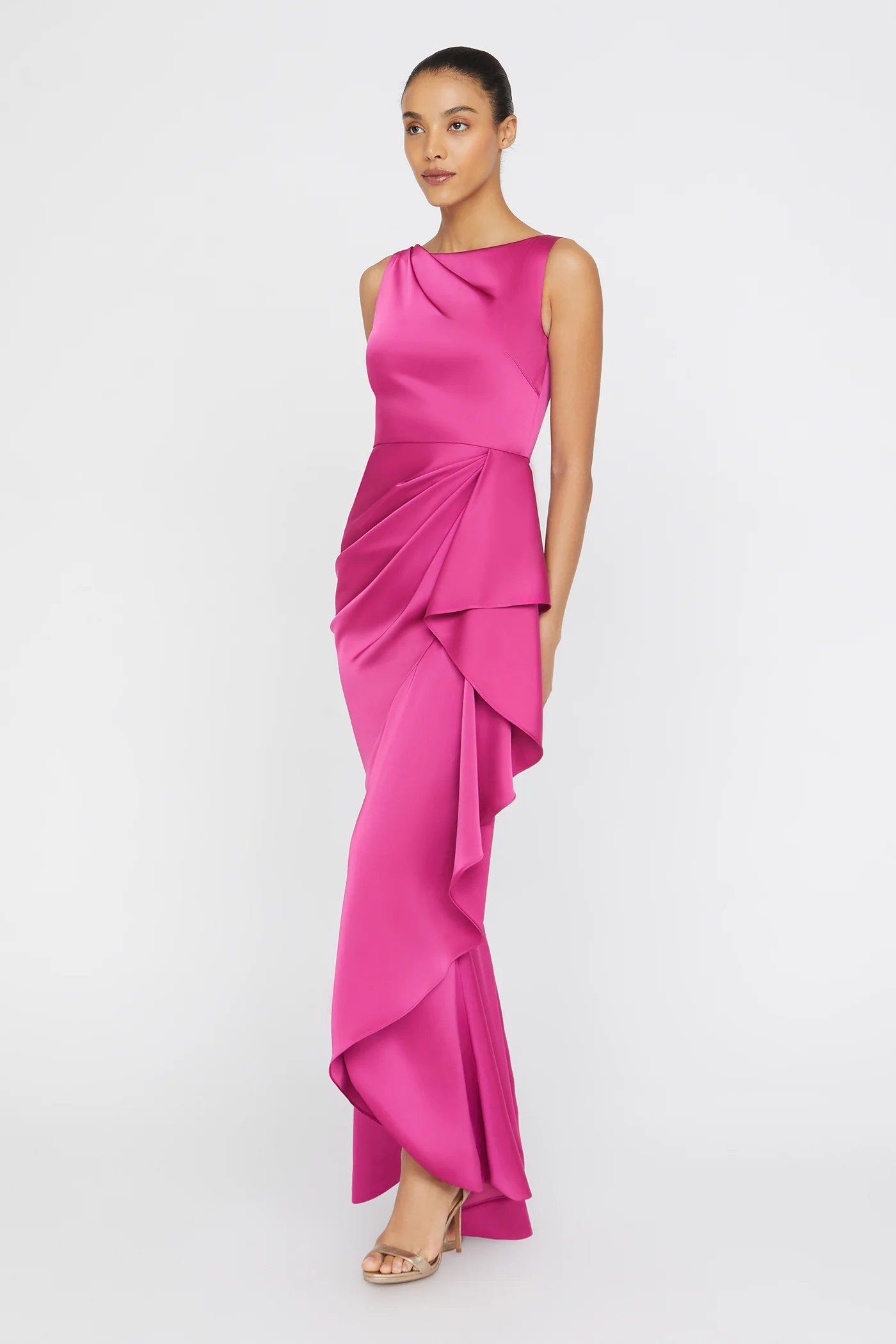 Harper Draped Wrap Gown - Image 6