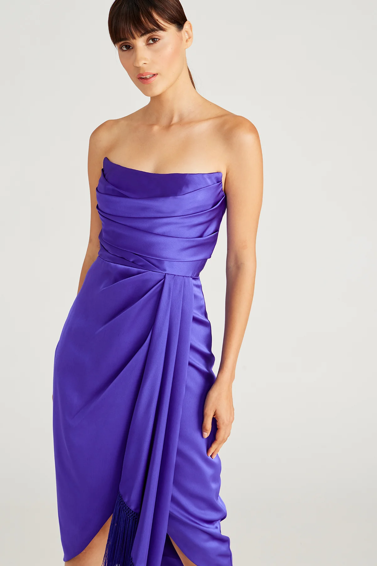 Harriet Draped Fringe Dress - Image 4