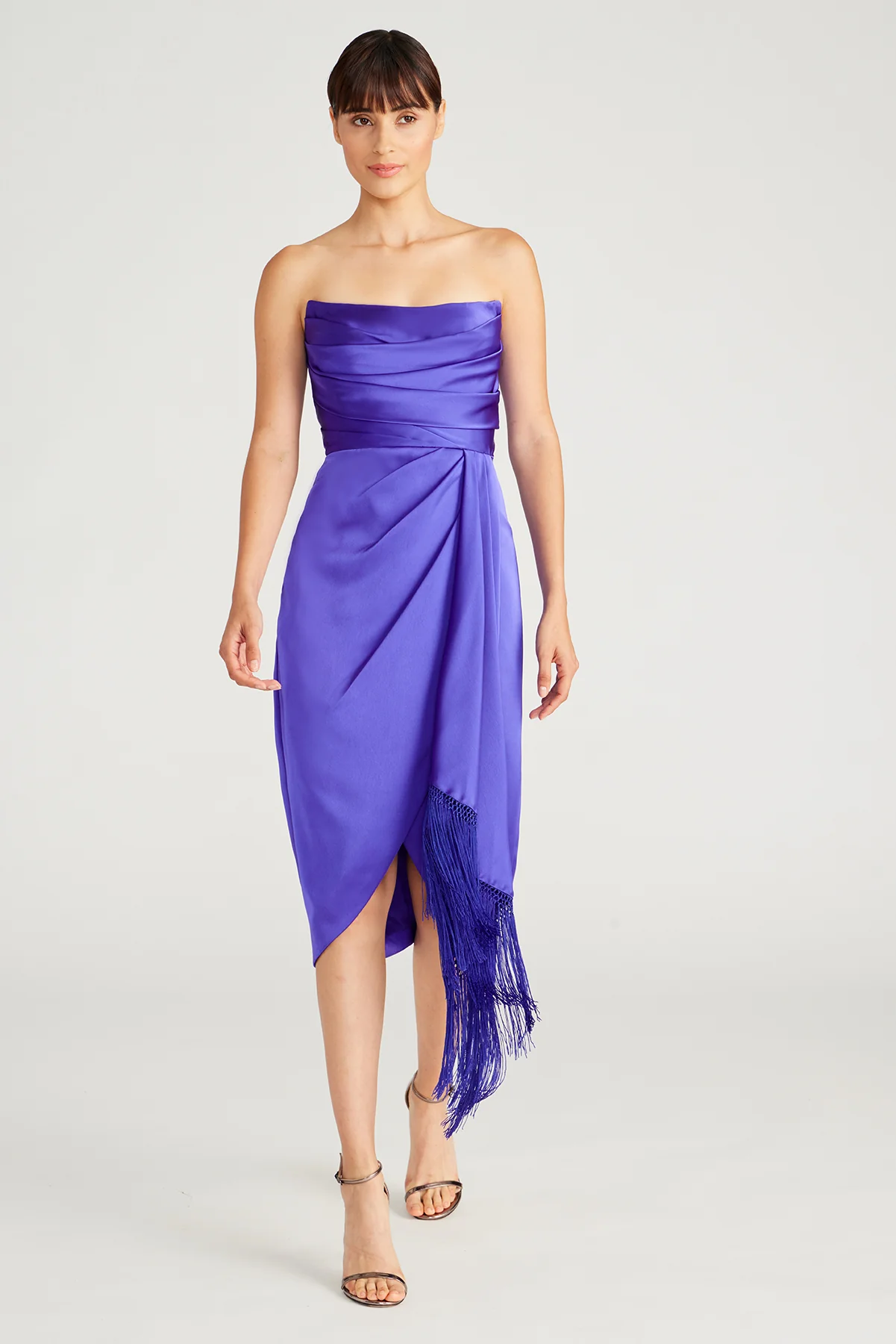 Harriet Draped Fringe Dress - Image 5