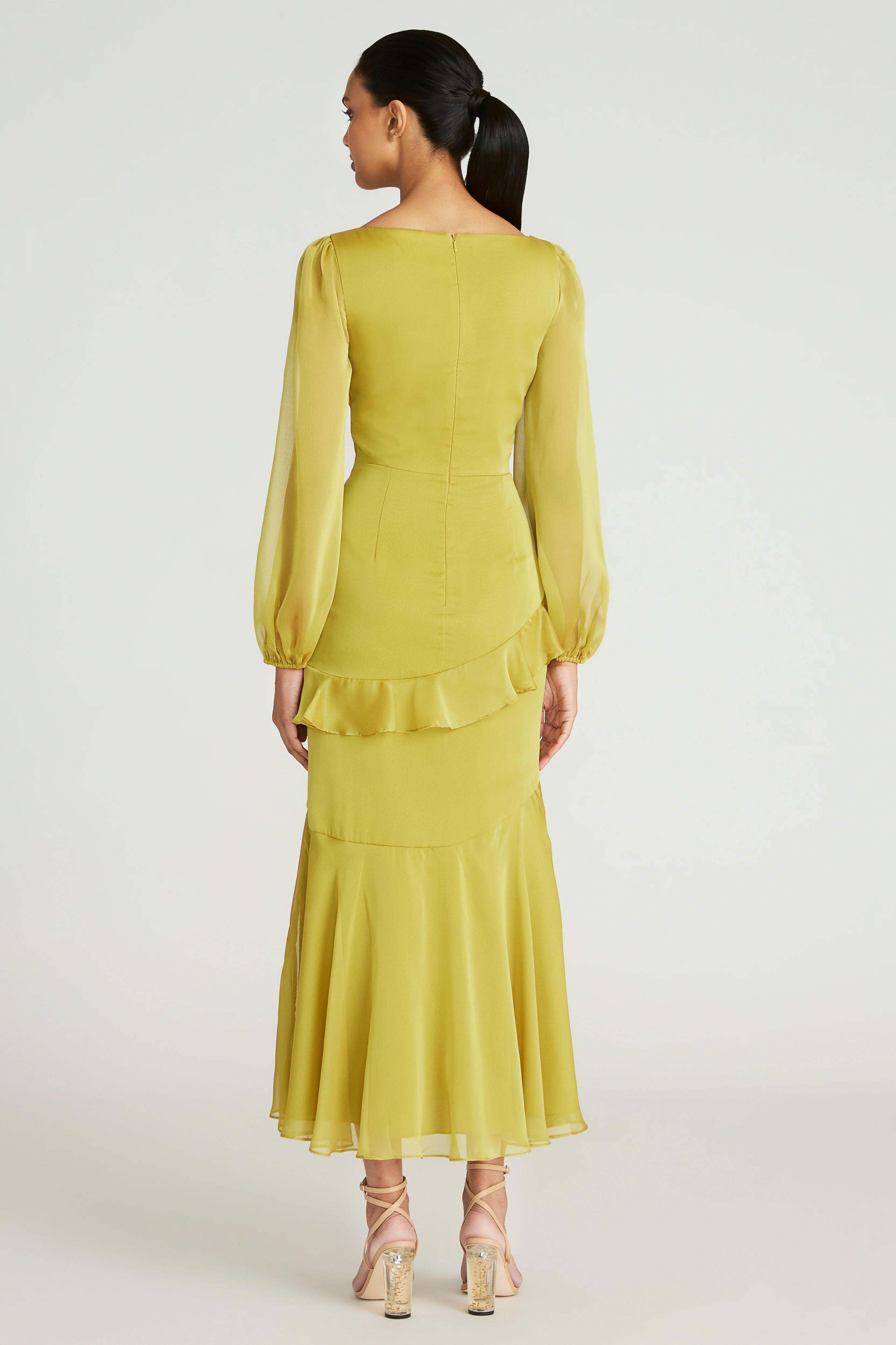 Irina Bishop Sleeve Midi Dress - Image 3