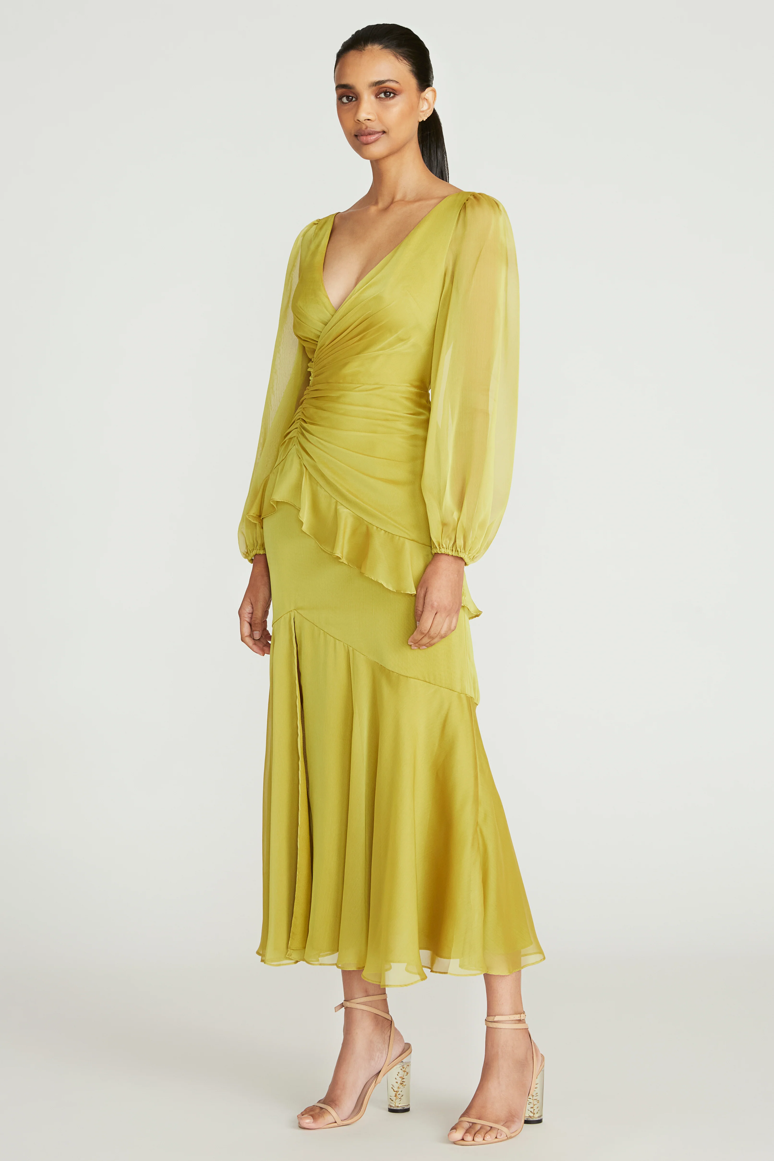 Irina Bishop Sleeve Midi Dress - Image 4
