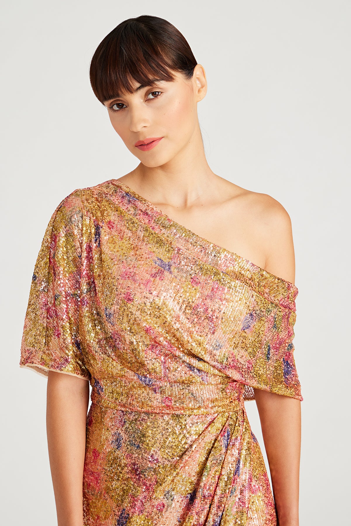 Jade Draped High Low Gown - Image 4
