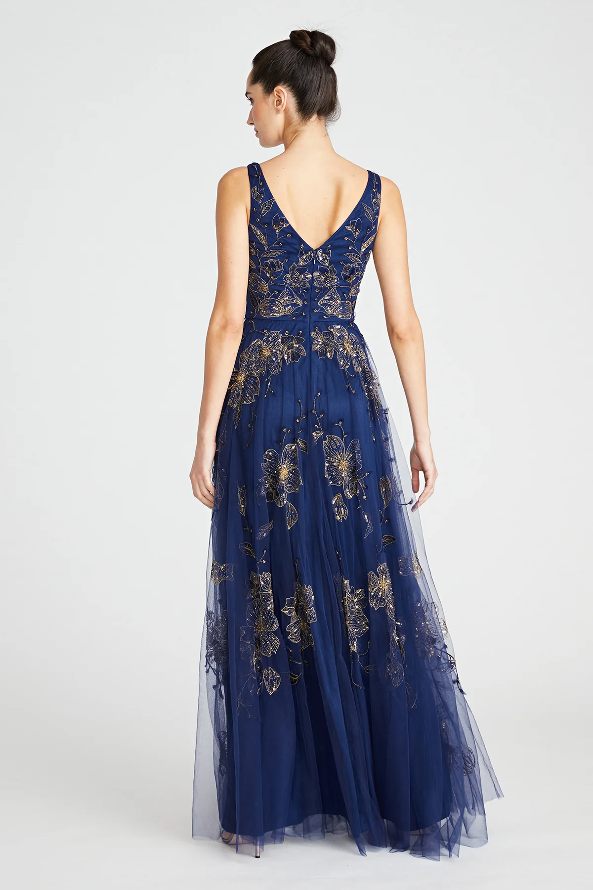 Jaylee Beaded Capelet Gown - Image 8