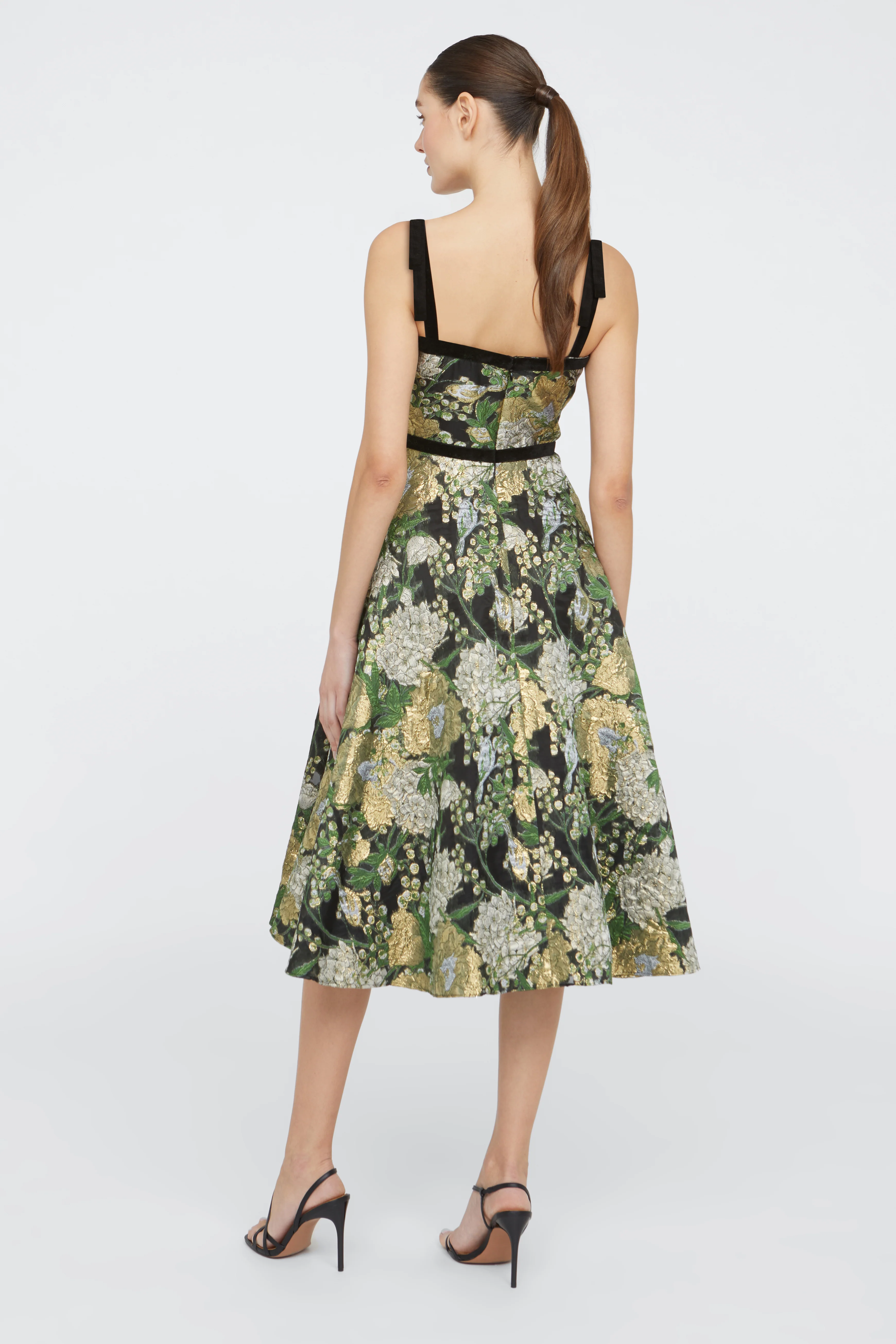 Joni Velvet Bow Strap Dress - Image 2