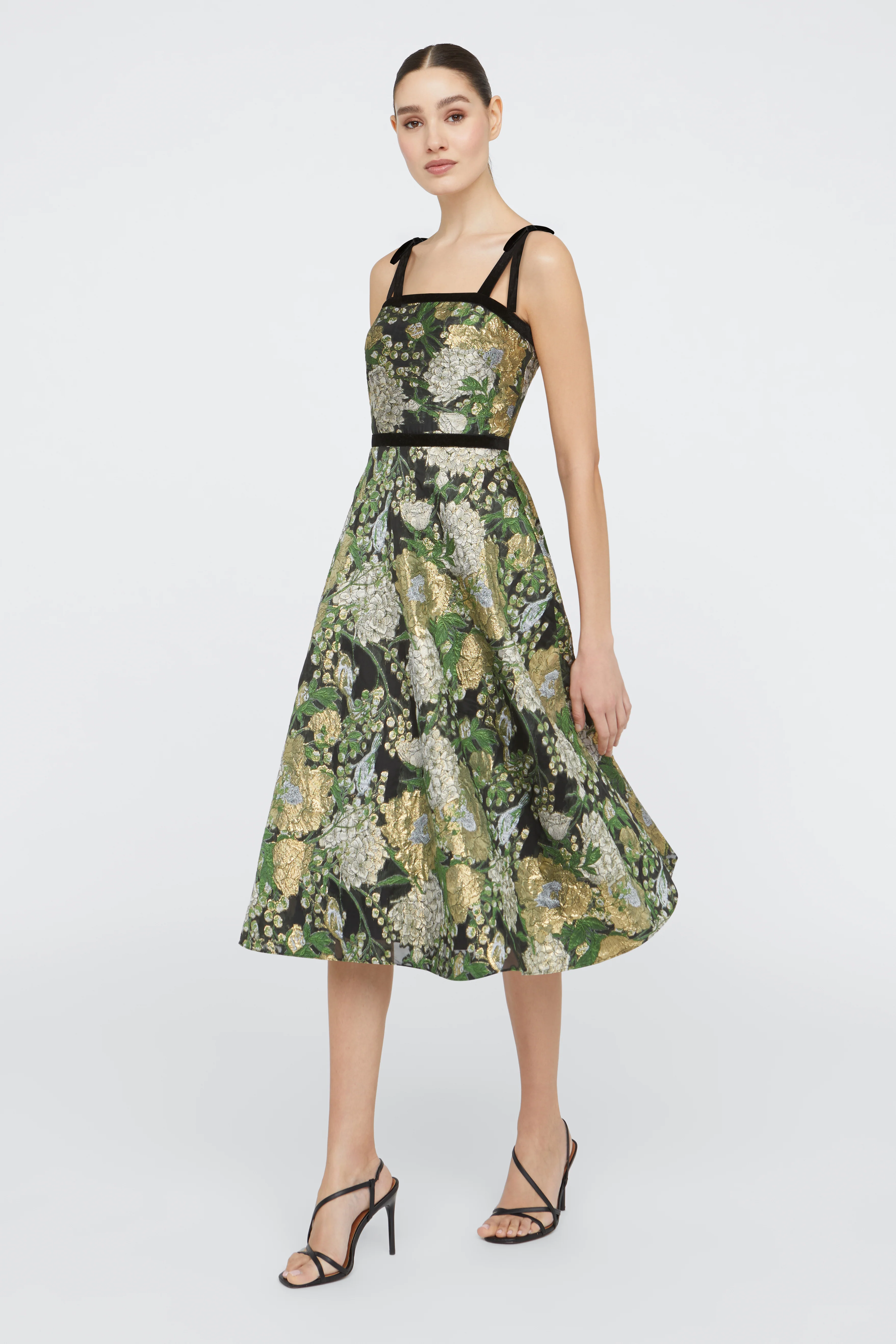Joni Velvet Bow Strap Dress - Image 3